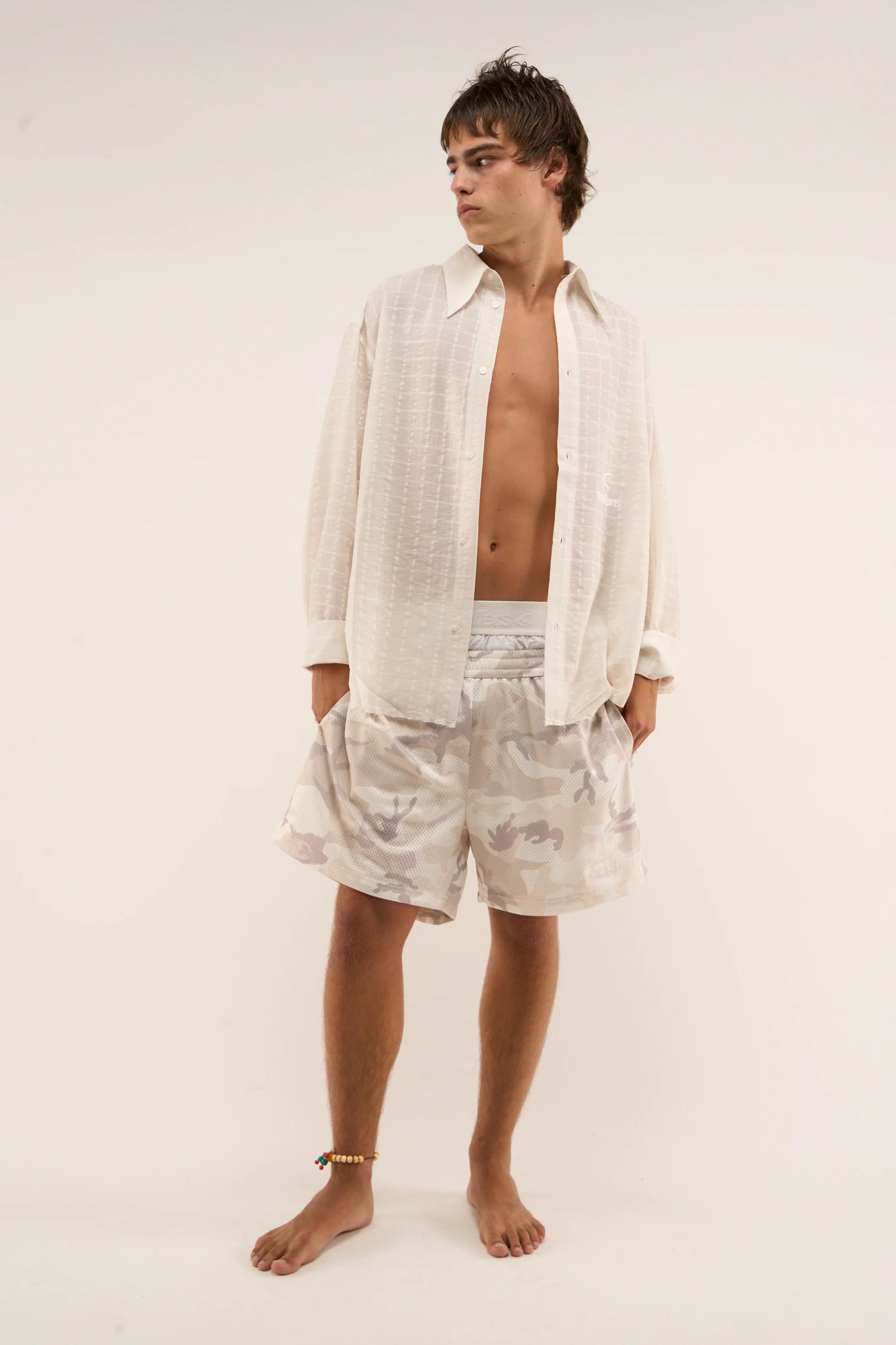 70s Summer Ecru Shirt - Image 2