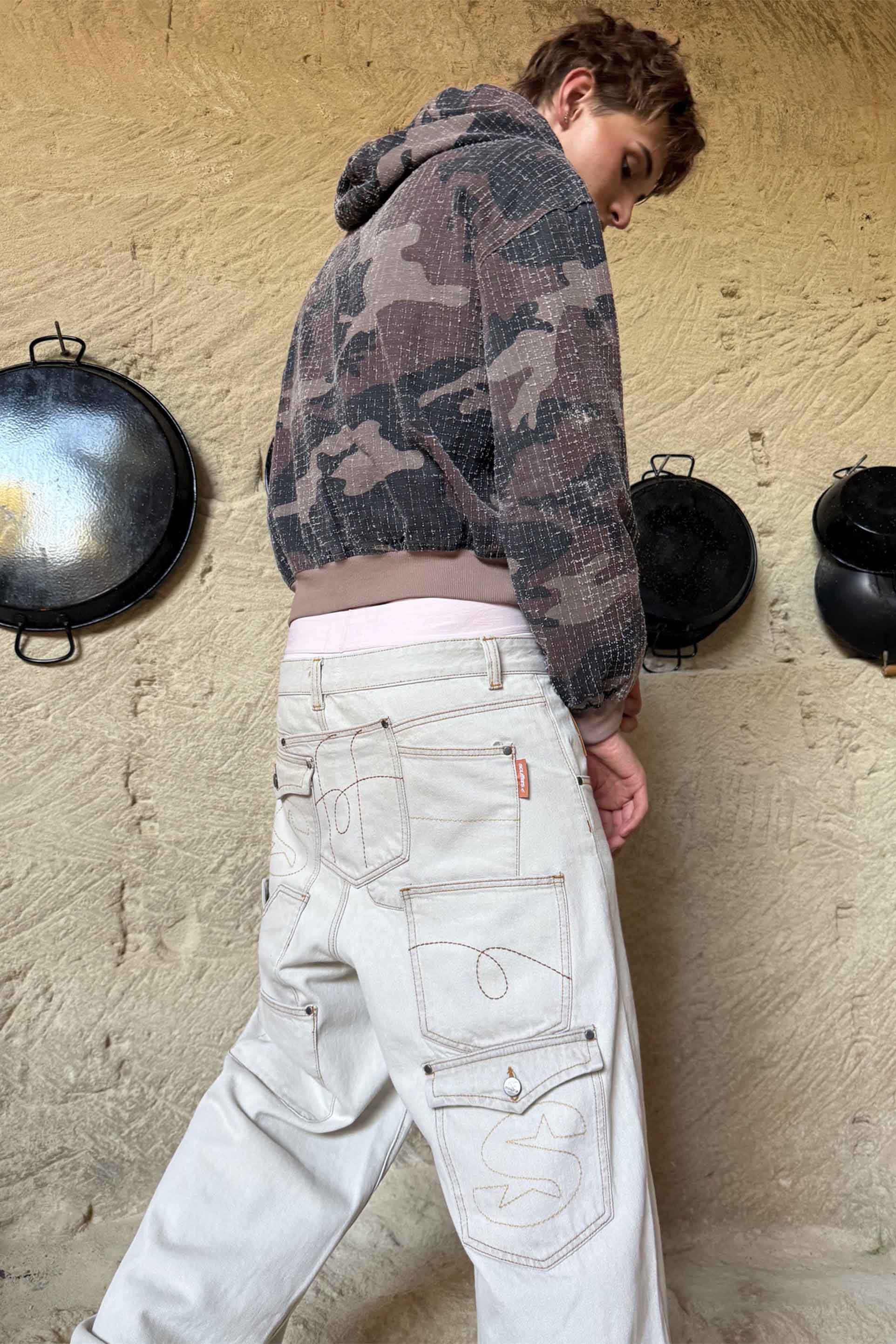 7Pocket Ecru Pants - Image 7