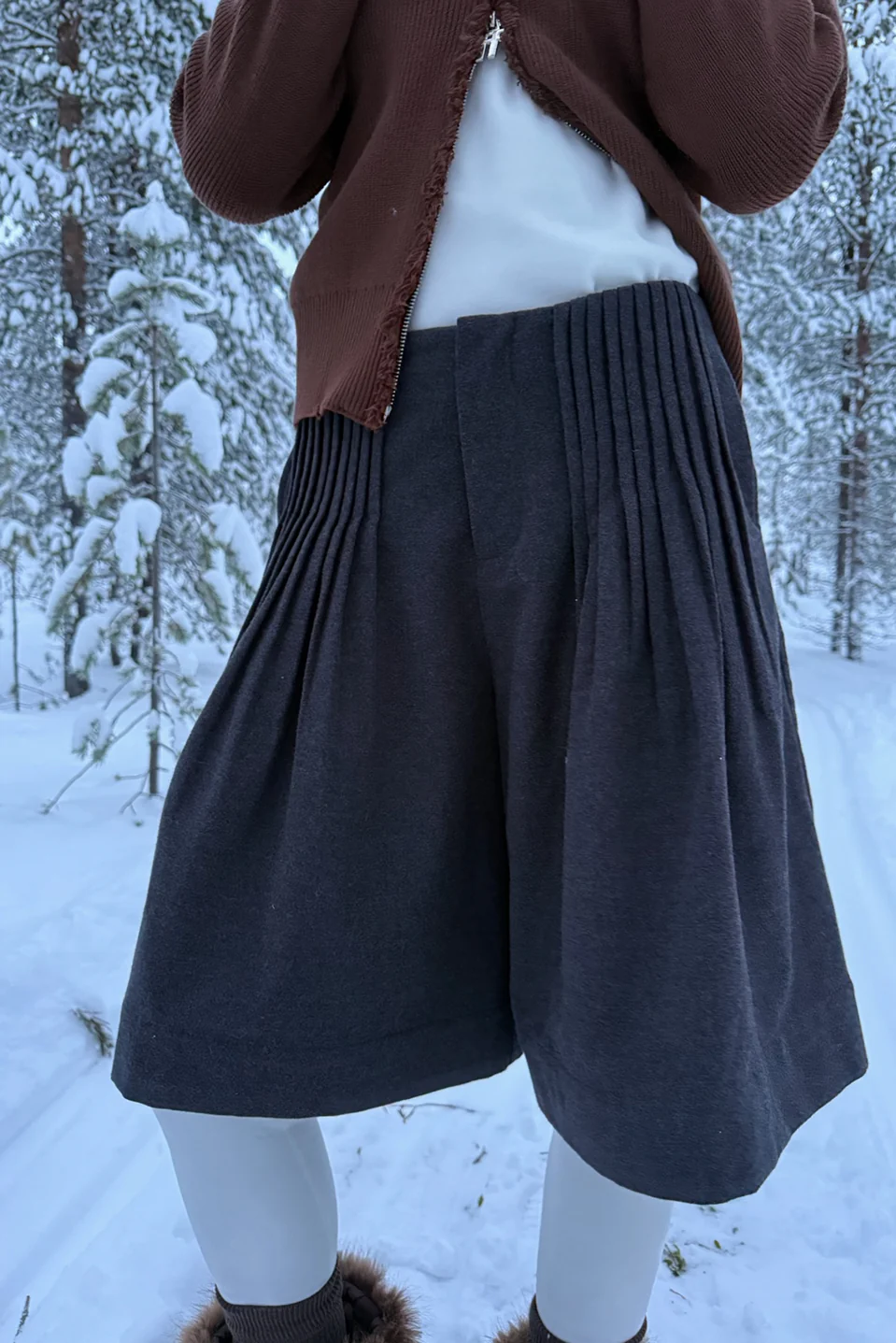 Accordion Grey Jort - Image 8
