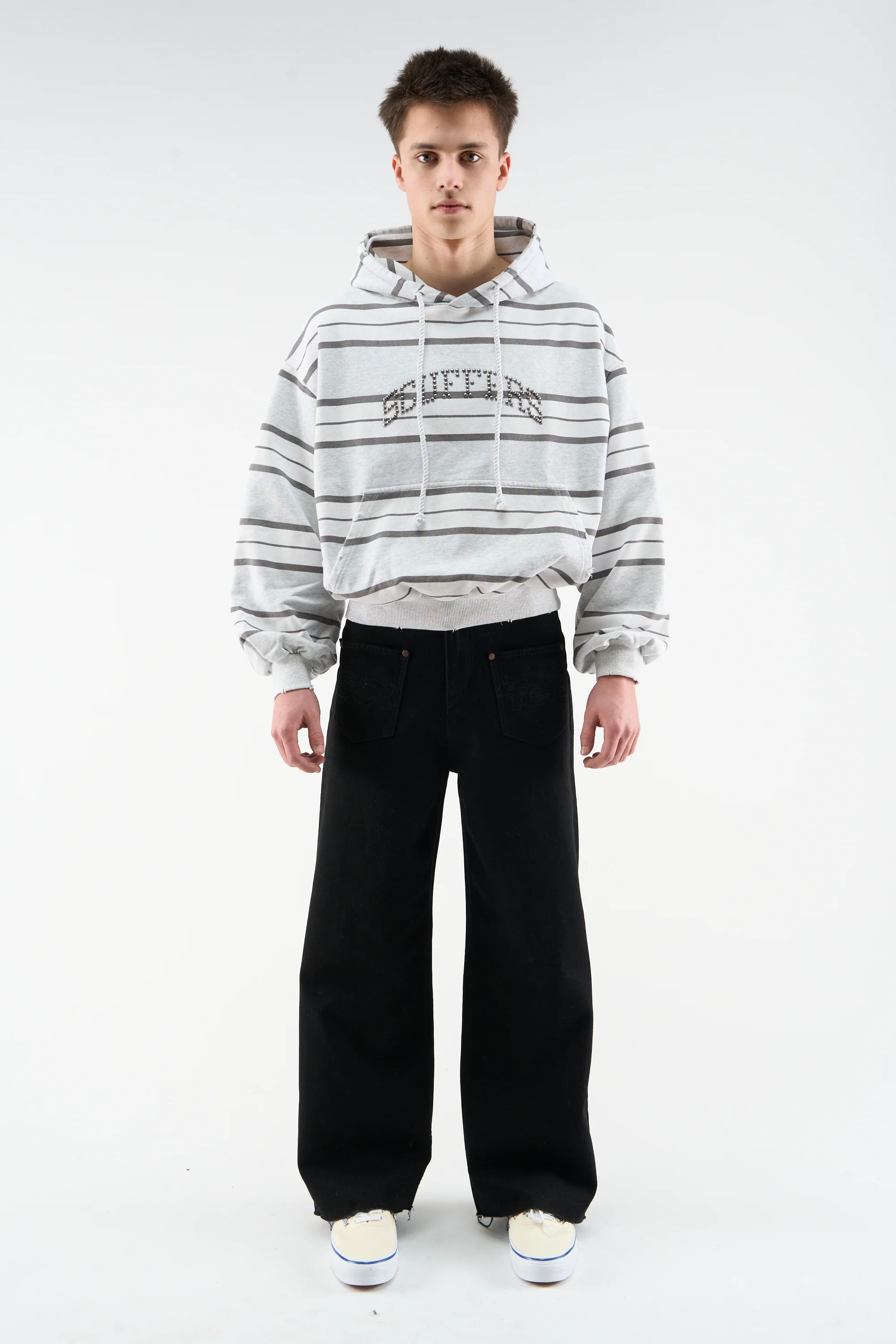 Aged Grey Hoodie - Image 2