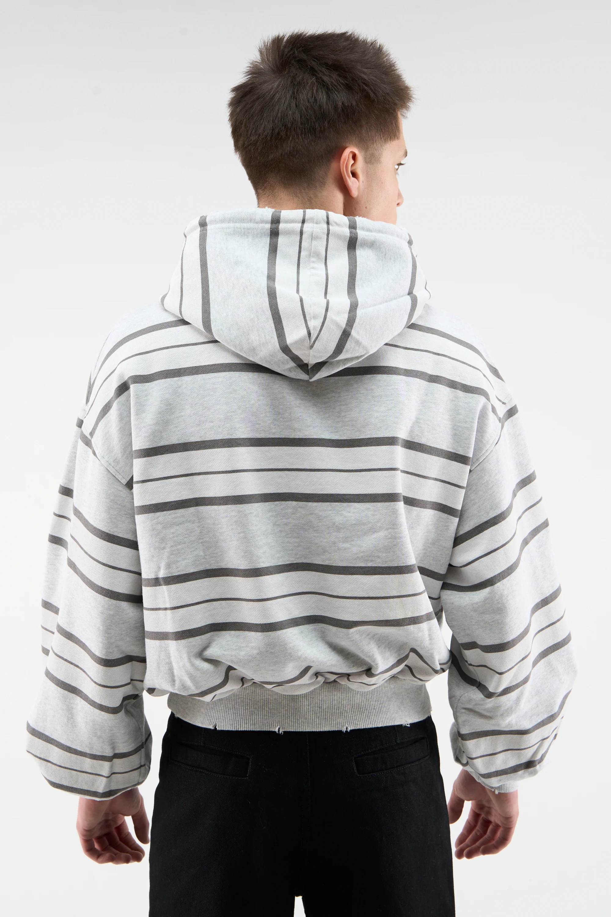 Aged Grey Hoodie - Image 3
