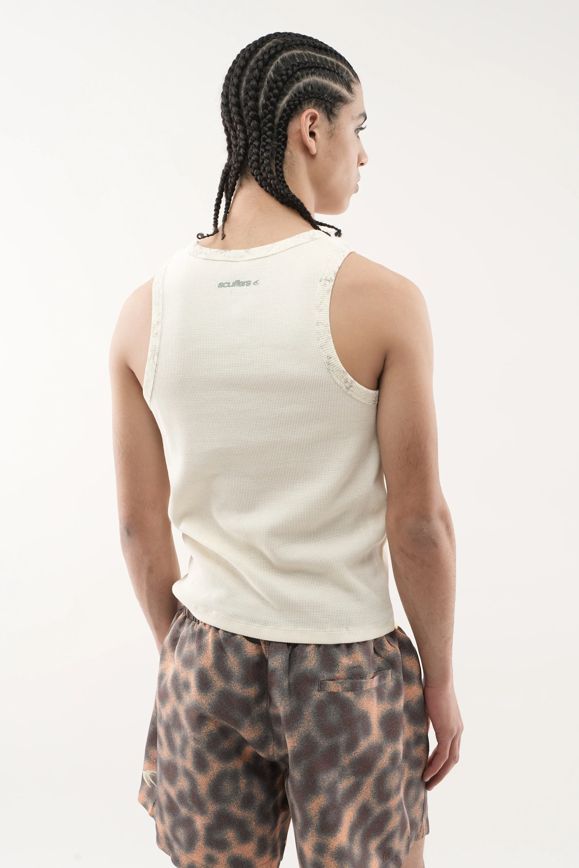 Animal Ecru Waffle SCFF Tank Top - Image 5