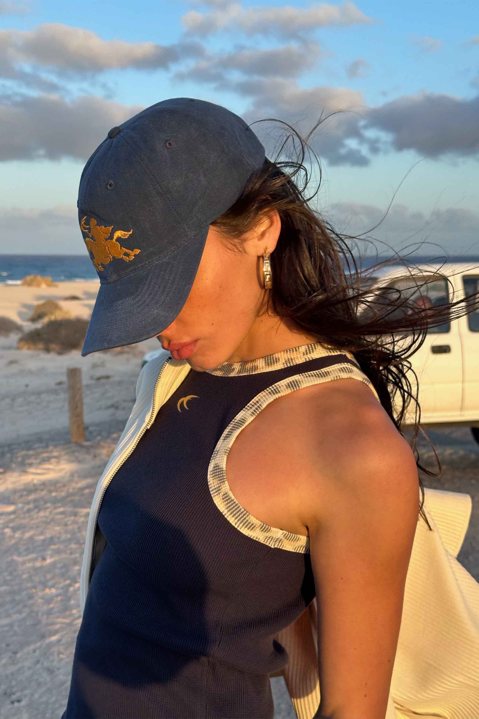 Animal Navy Waffle SCFF Tank Top - Image 5