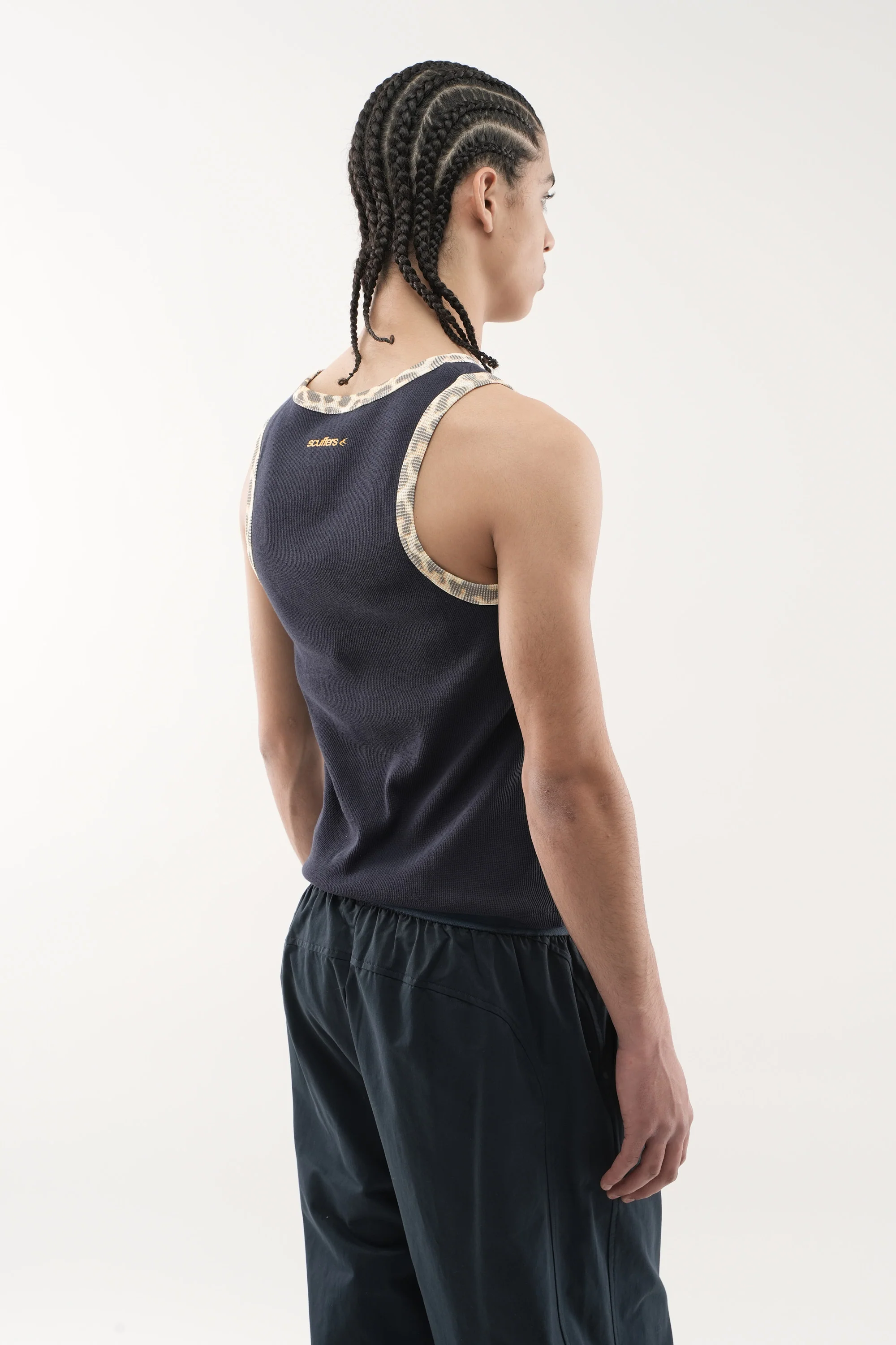 Animal Navy Waffle SCFF Tank Top - Image 6