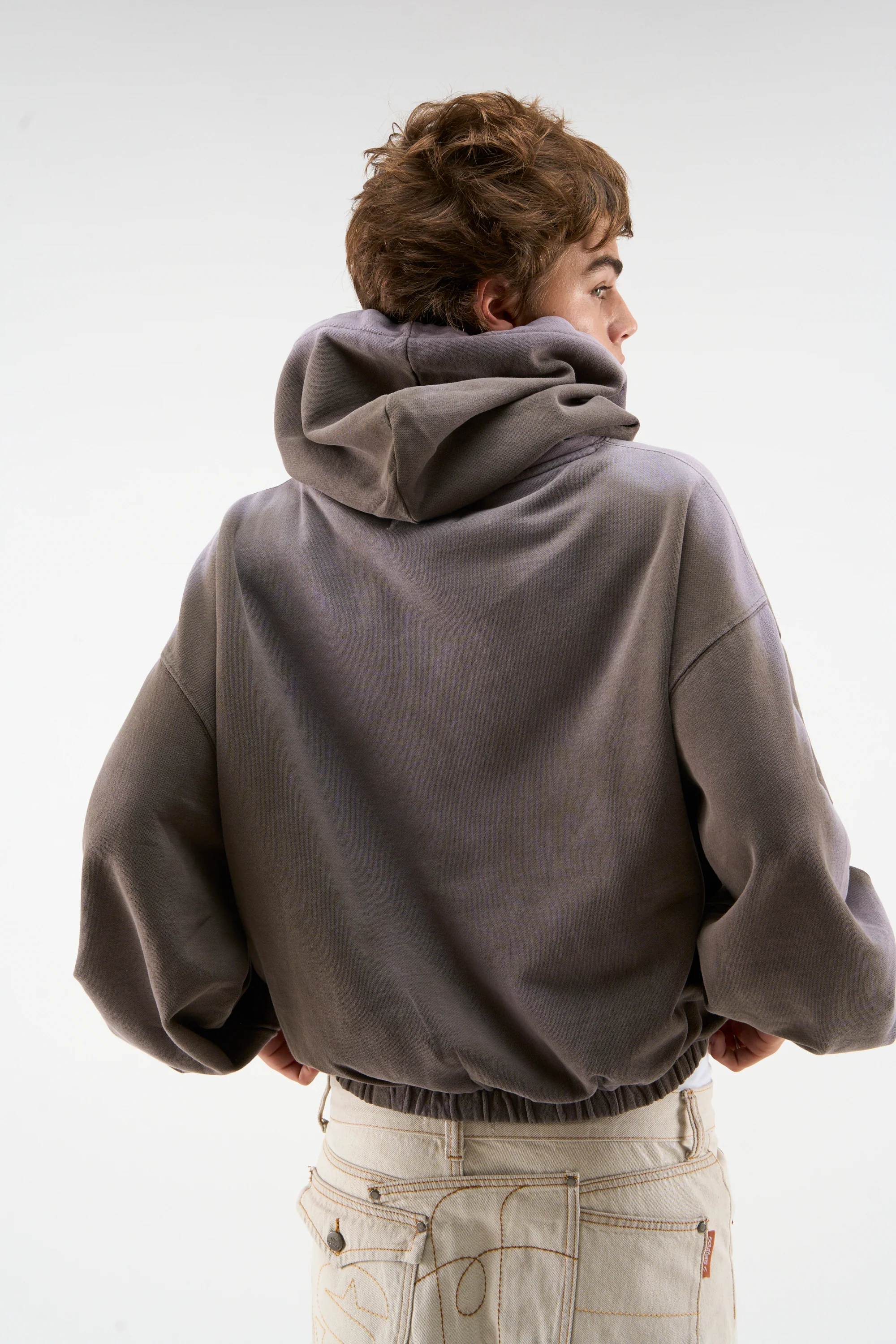 Atica Light Brown Hoodie - Image 5