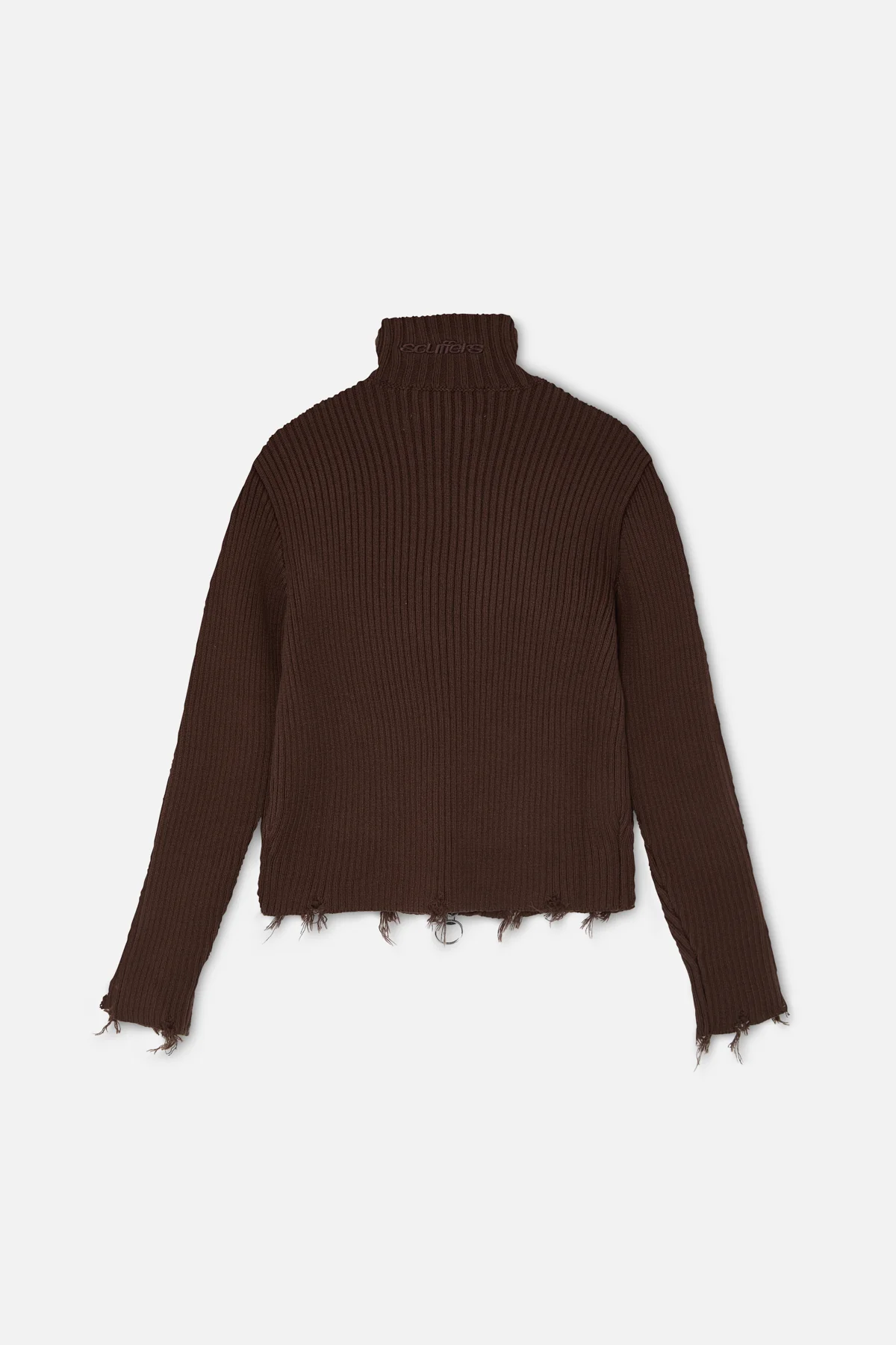 Bawdy Knit Brown Zipper - Image 5