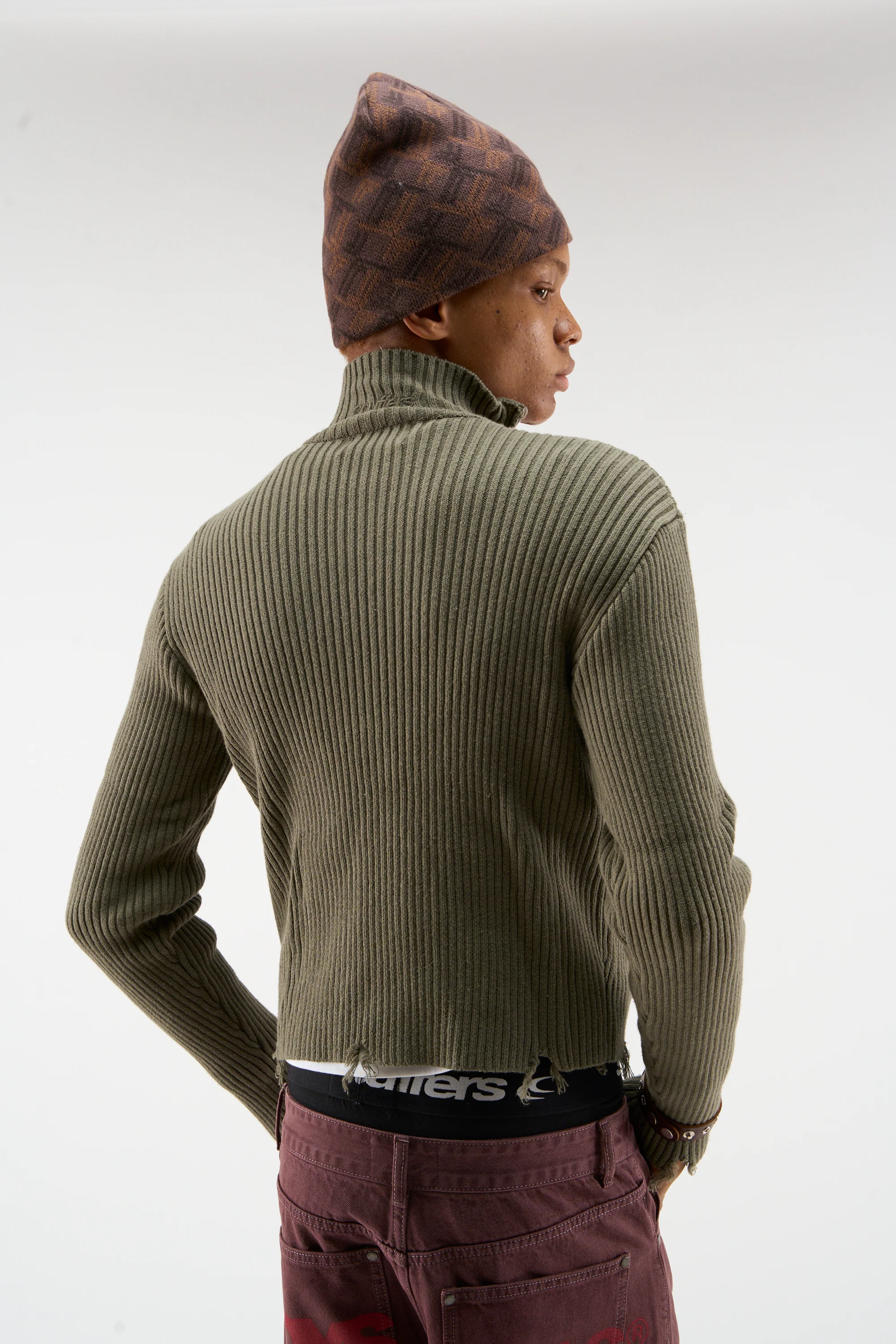 Bawdy Knit Green Zipper - Image 4