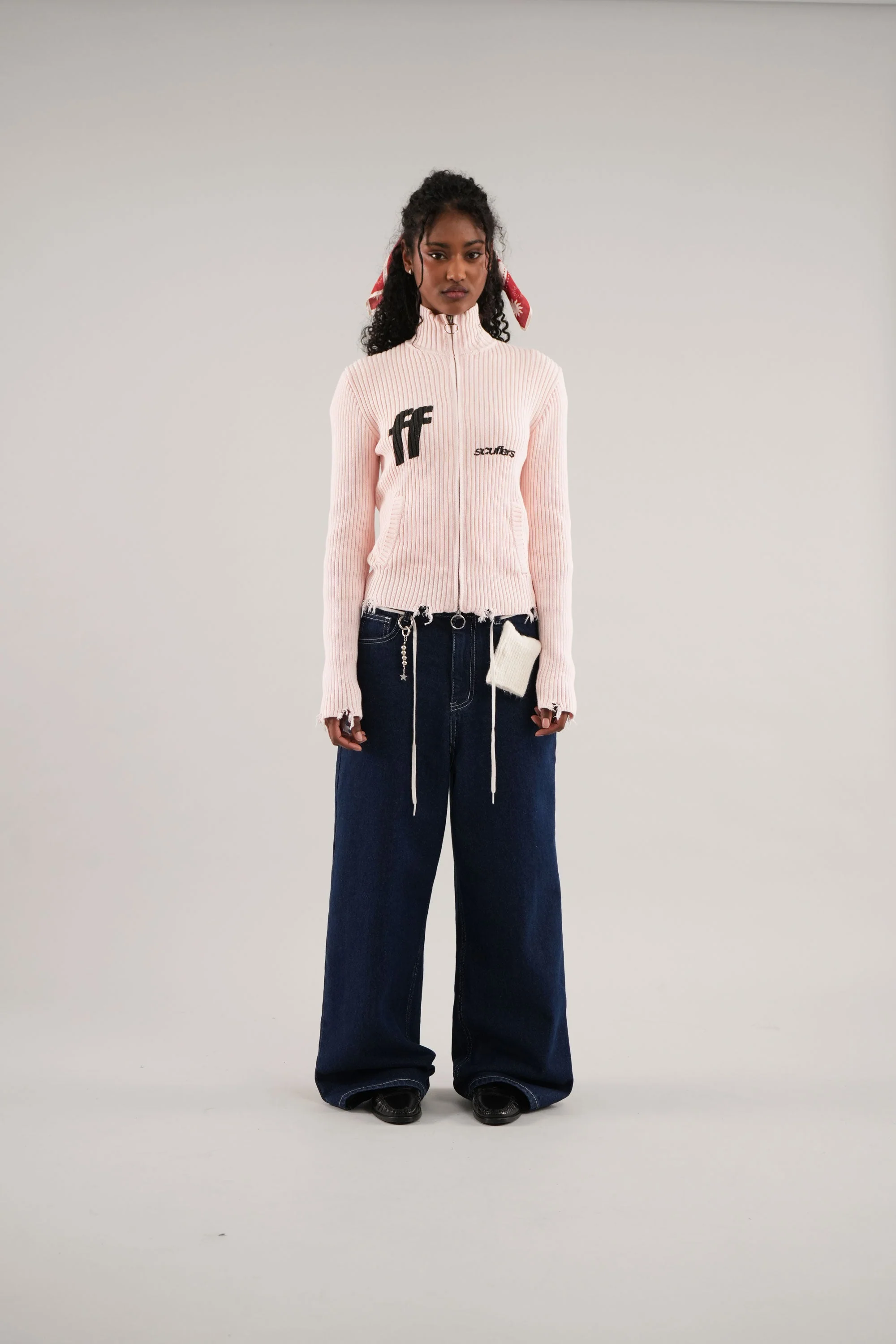 Blackie Ecru Zipper Knit - Image 8