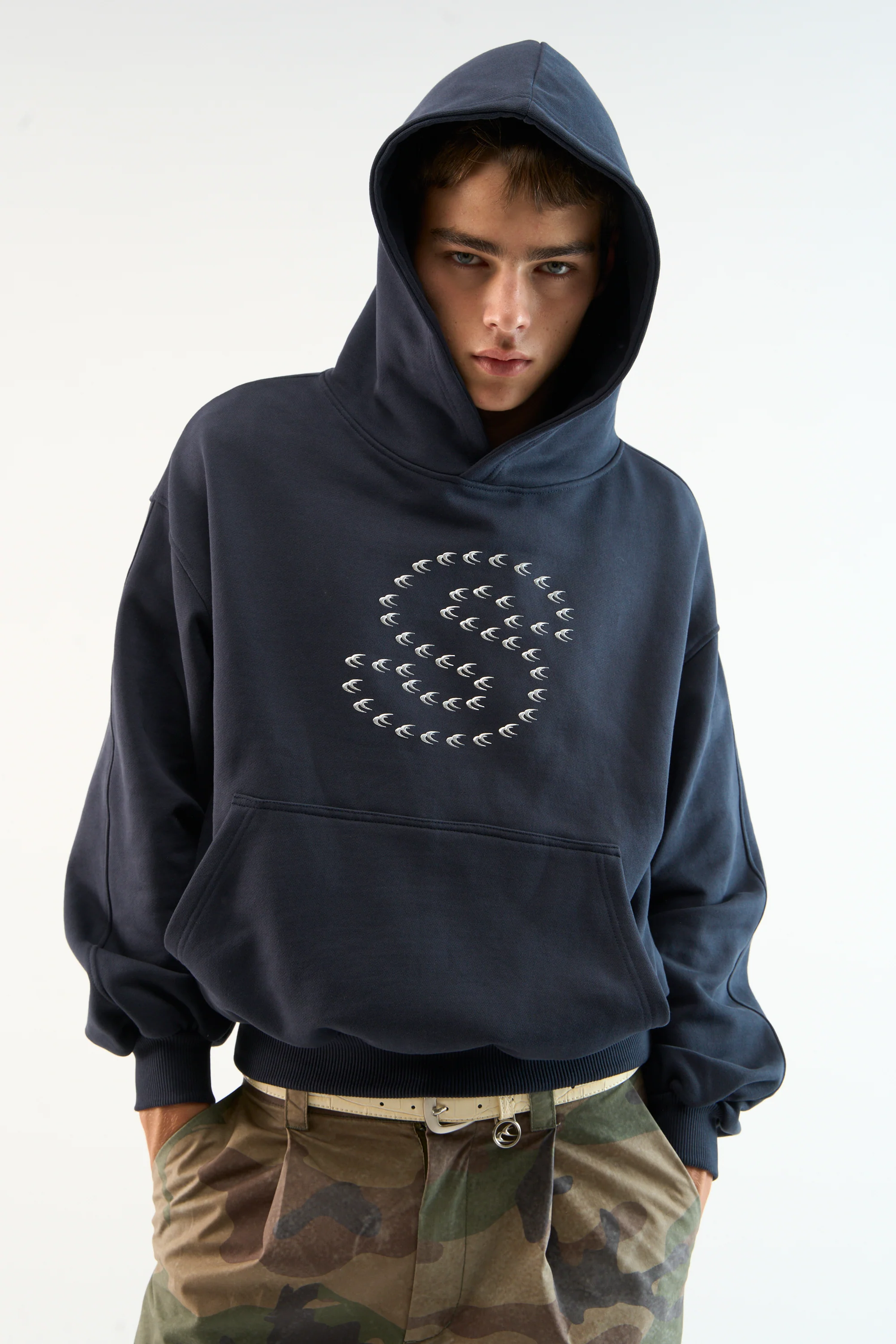Bob Navy Hoodie - Image 2