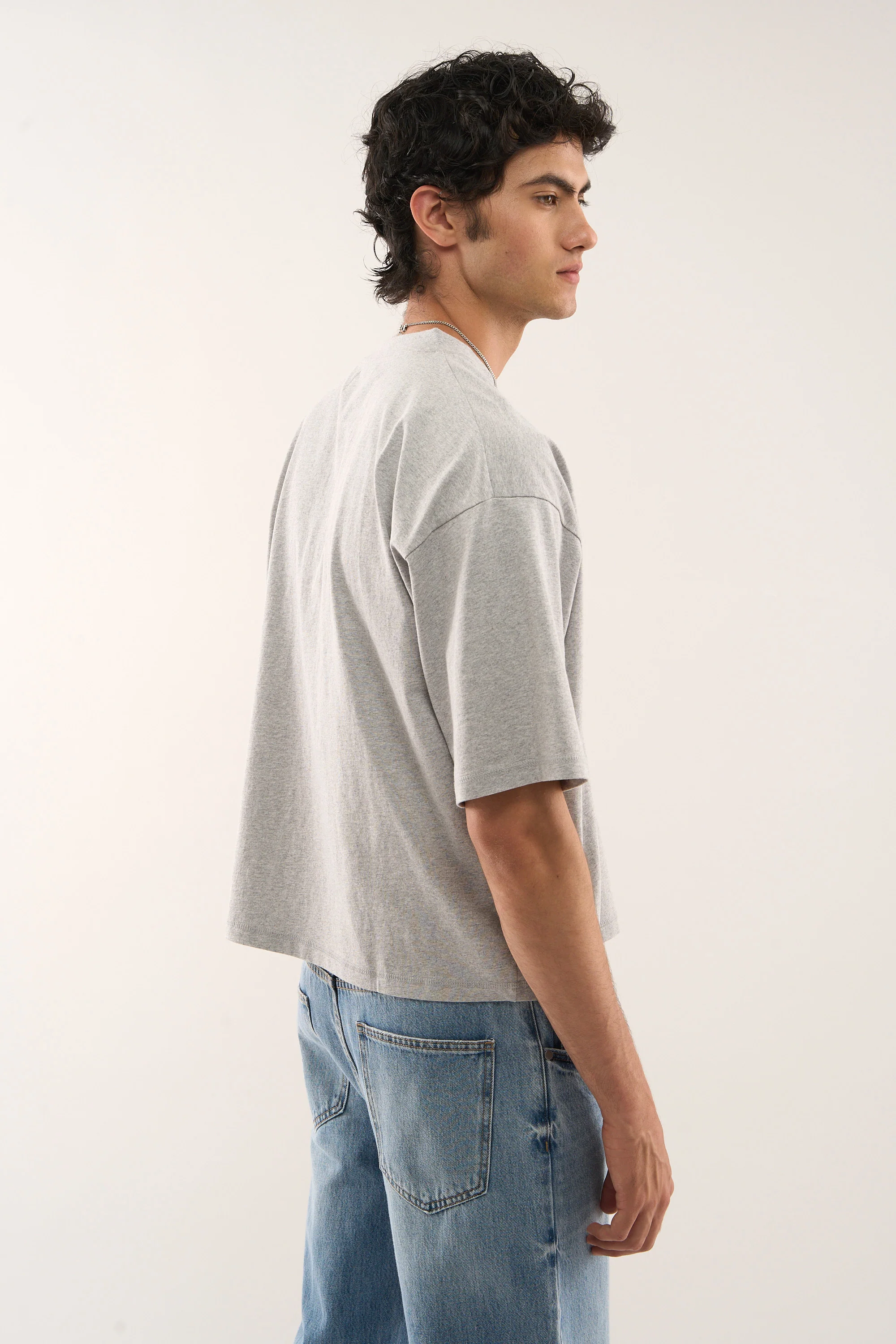 Boots Grey Melange T-Shirt - Image 4