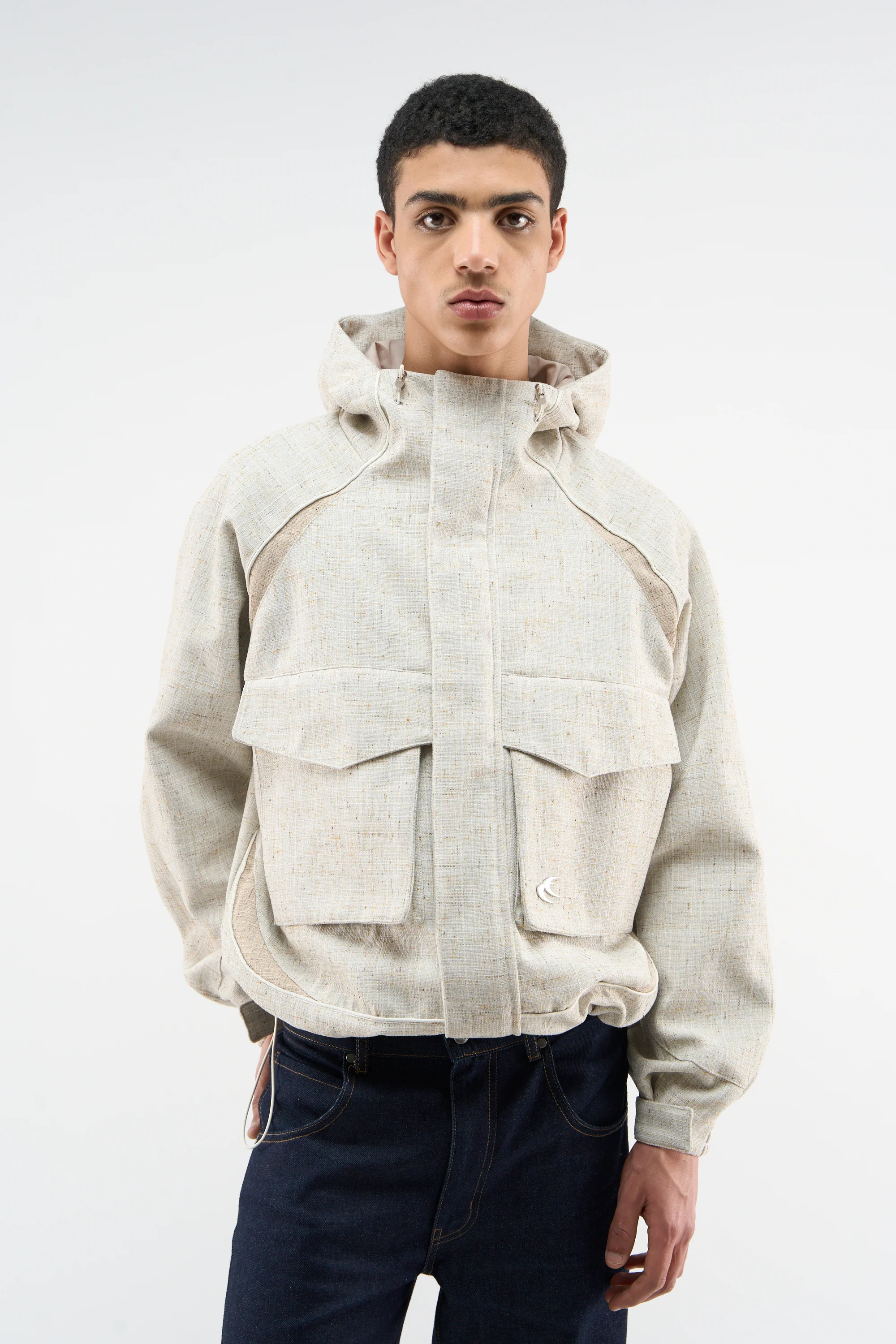 Boucle Essential Ecru Windbreaker - Image 2