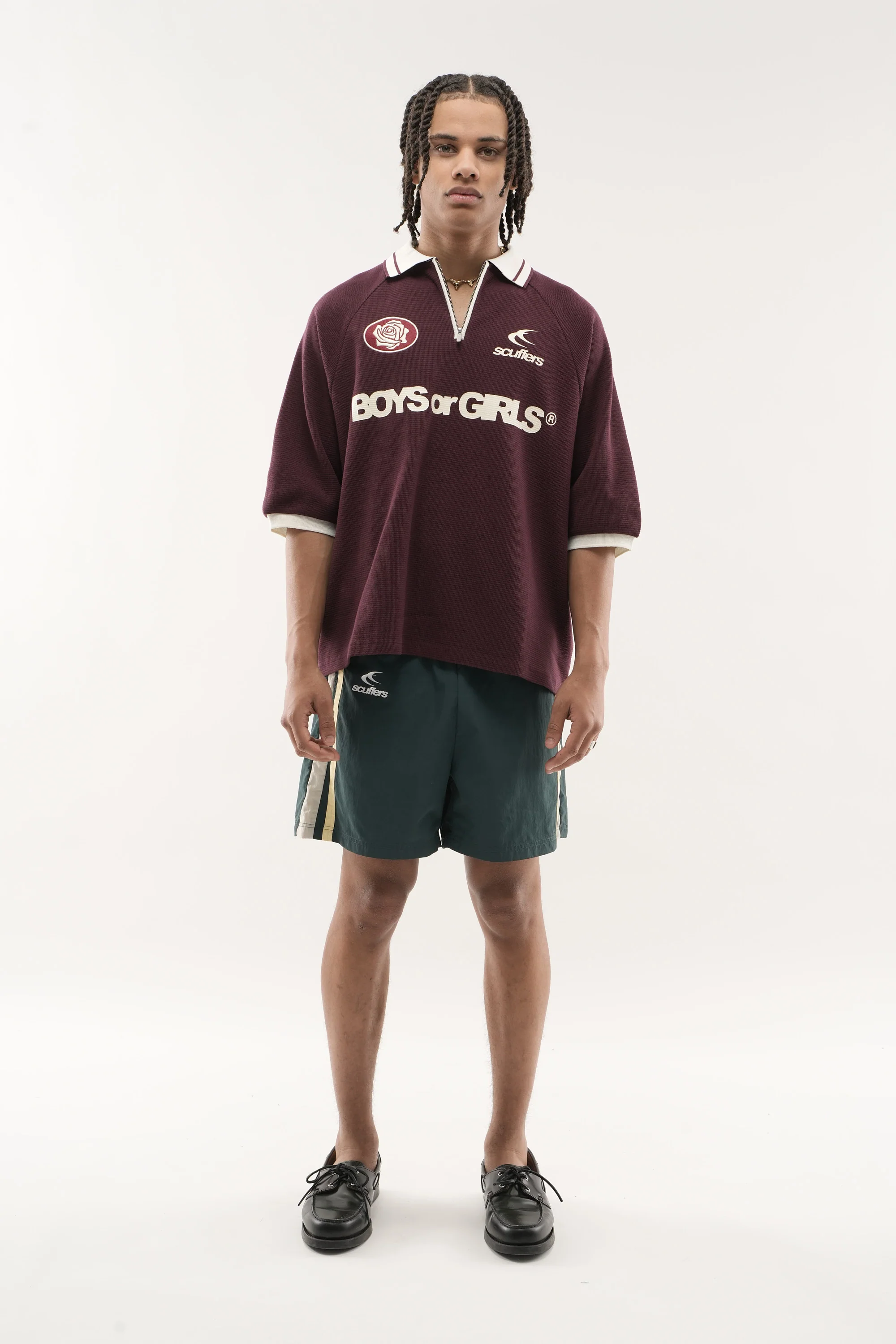 Boys or Girls Burgundy Polo - Image 2