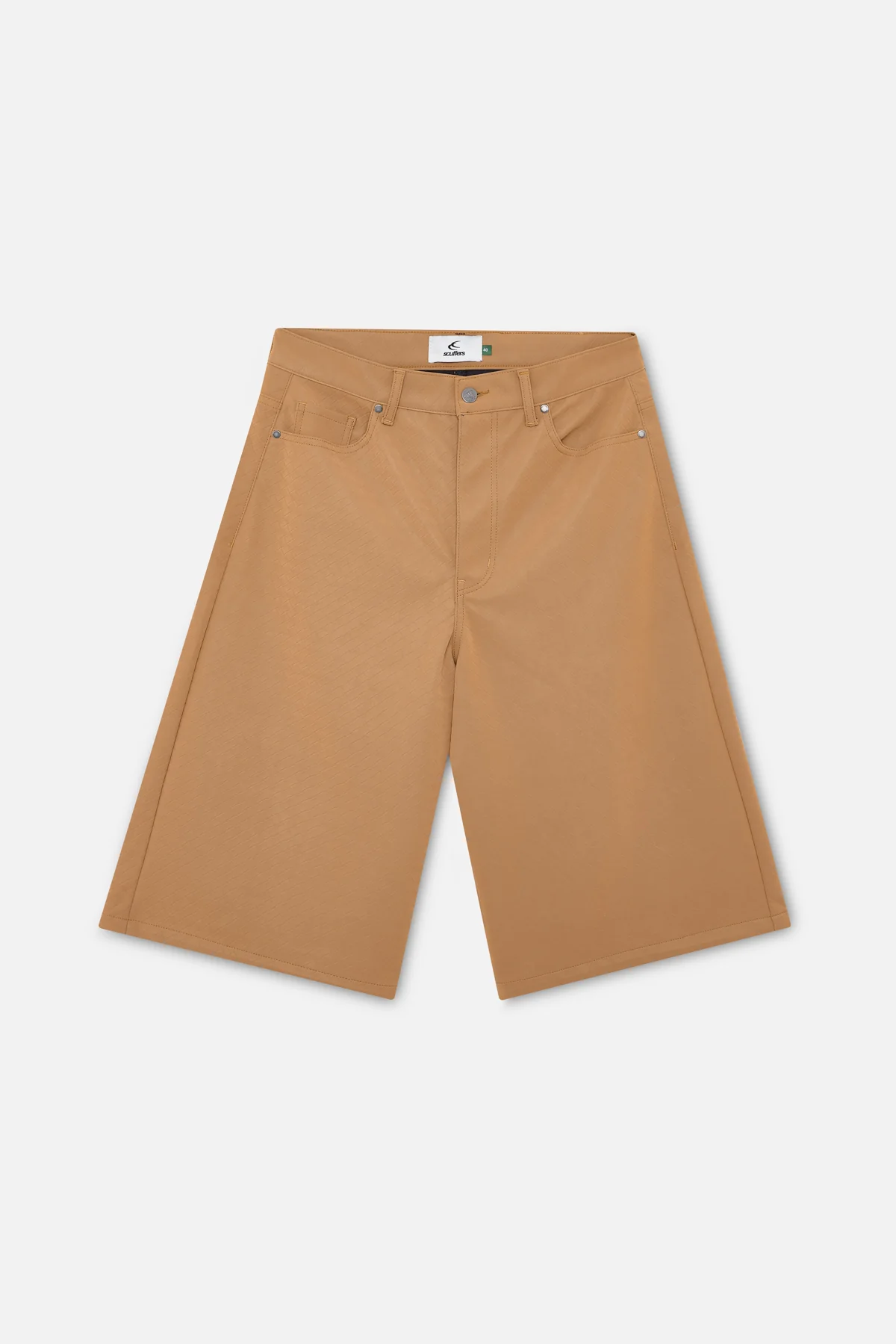 Braided Camel Jumbo Shorts - Image 3