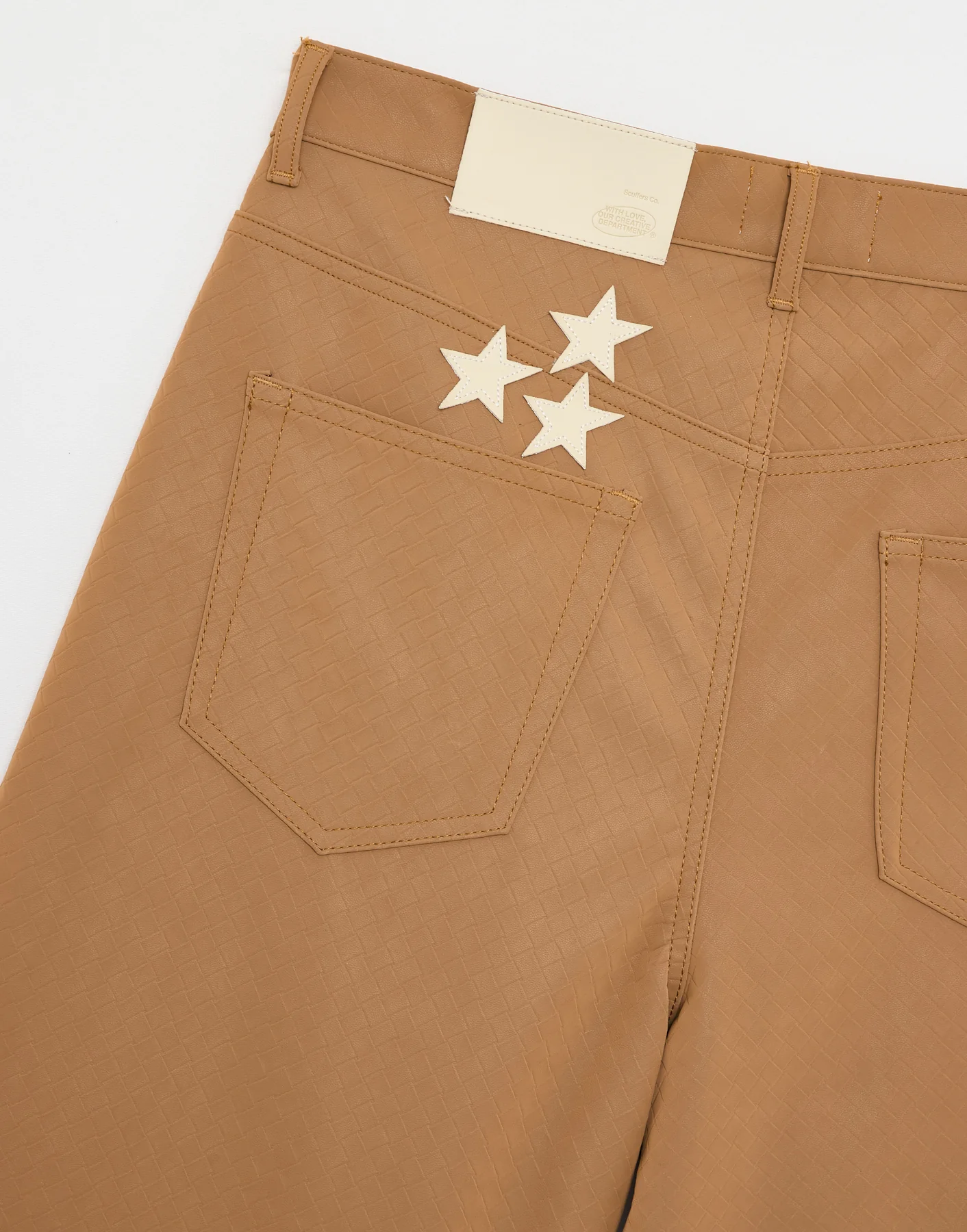 Braided Camel Jumbo Shorts - Image 7