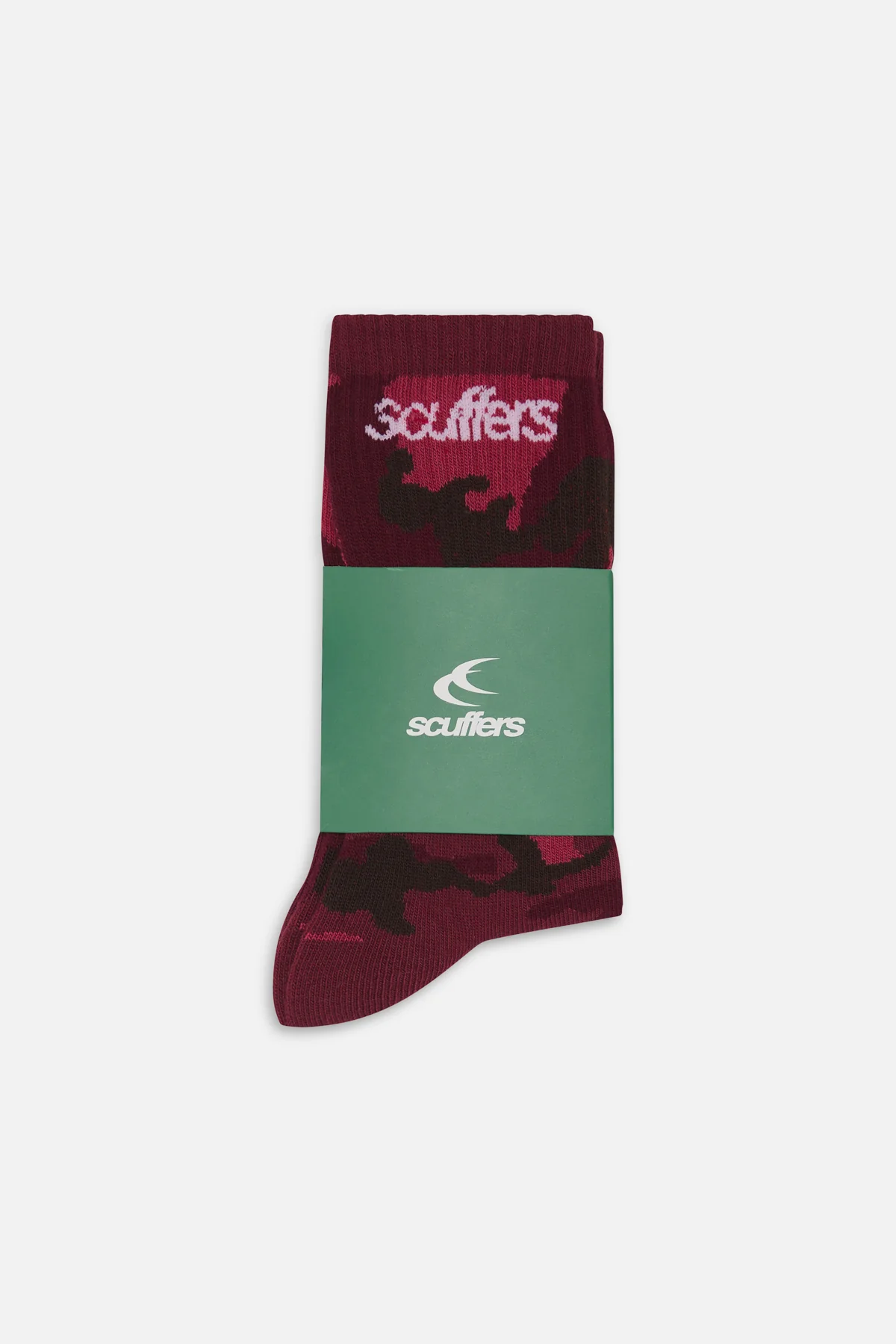Camo Burgundy Socks - Image 2