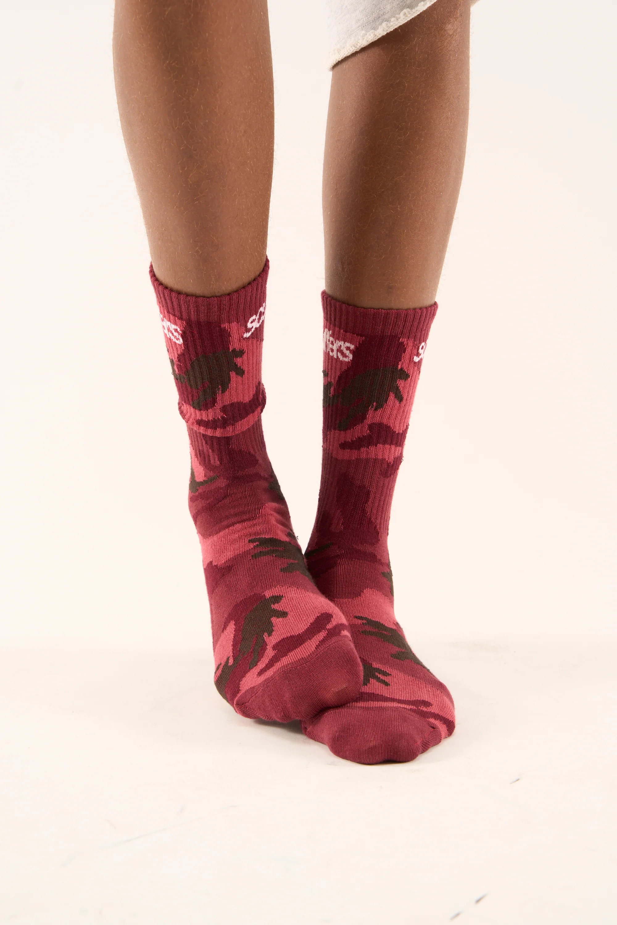 Camo Burgundy Socks - Image 4