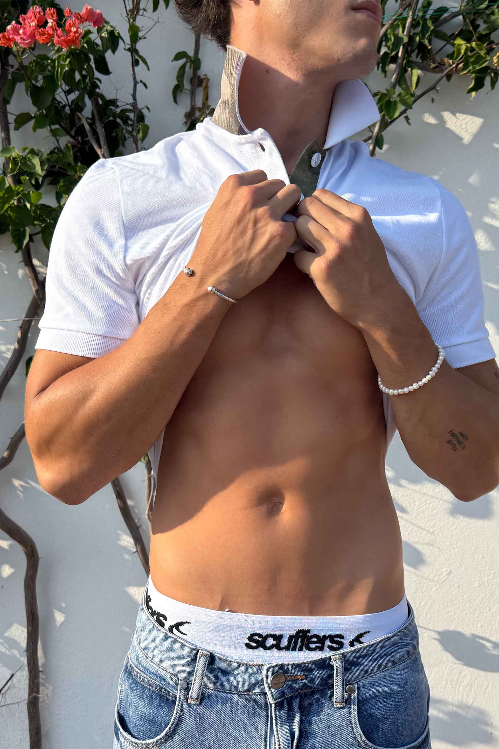 Camo White Polo - Image 8