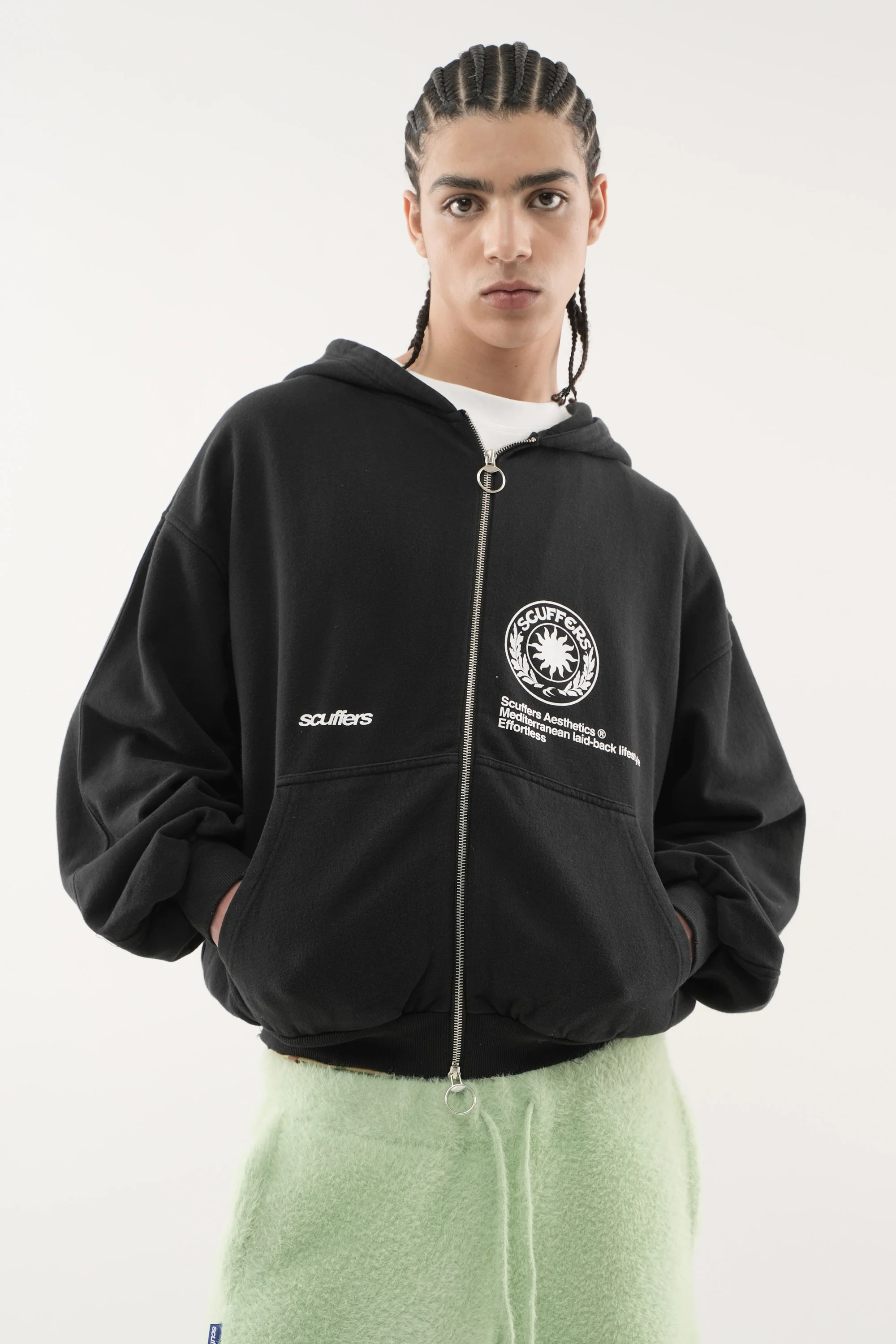Champ Black Zipped Hoodie - Image 2