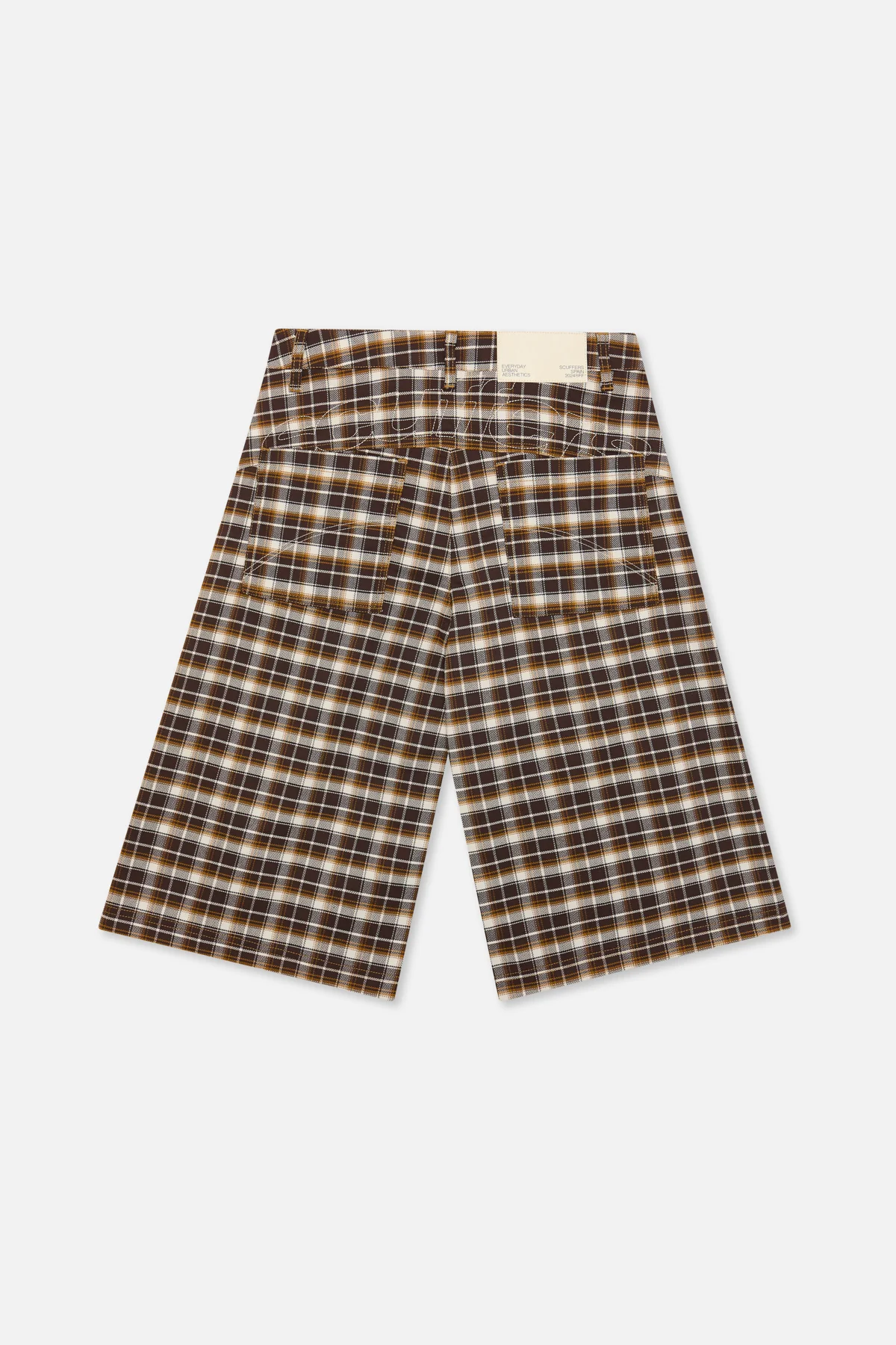 Checkered Brown Jorts - Image 3