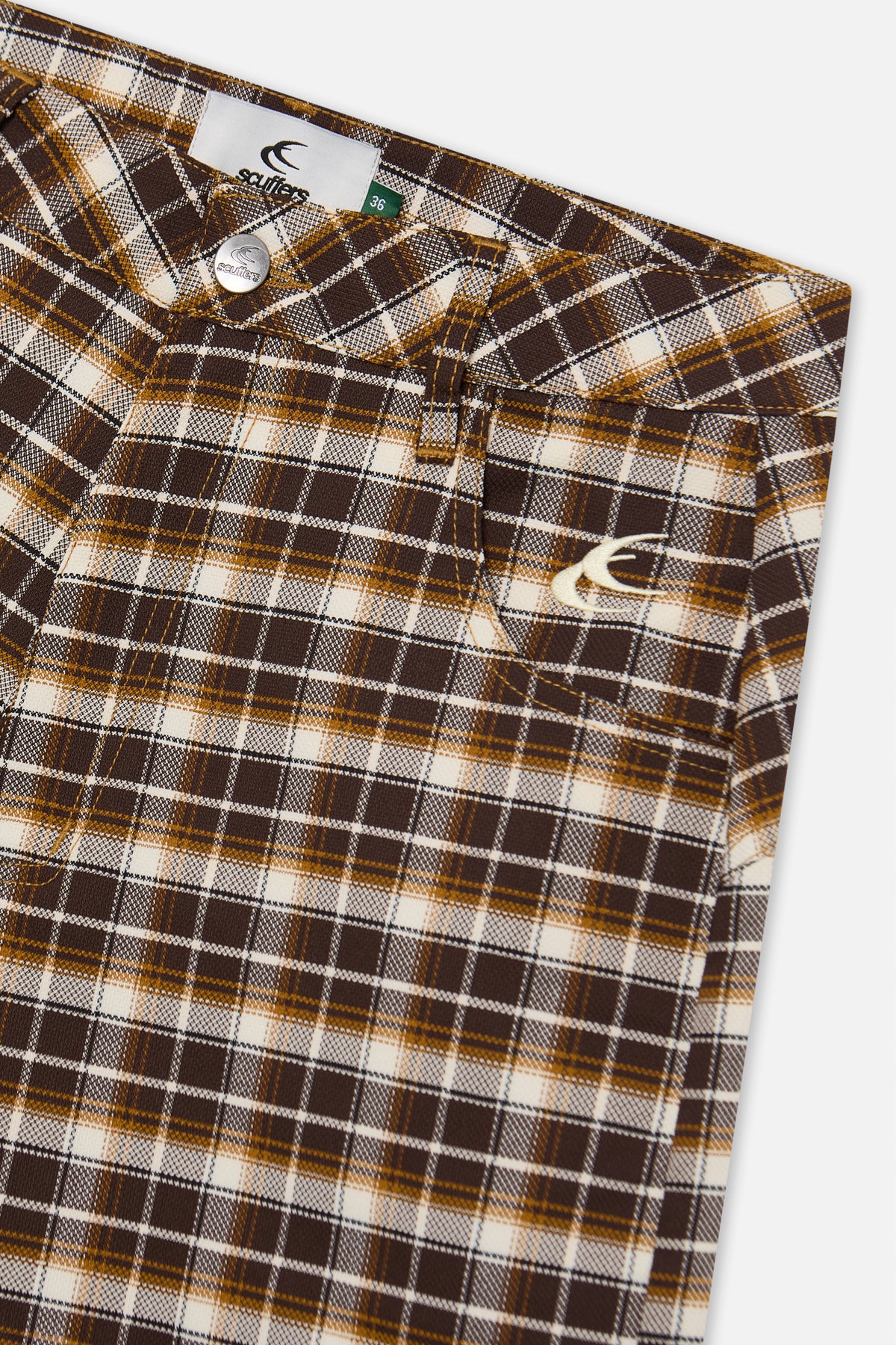 Checkered Brown Jorts - Image 5