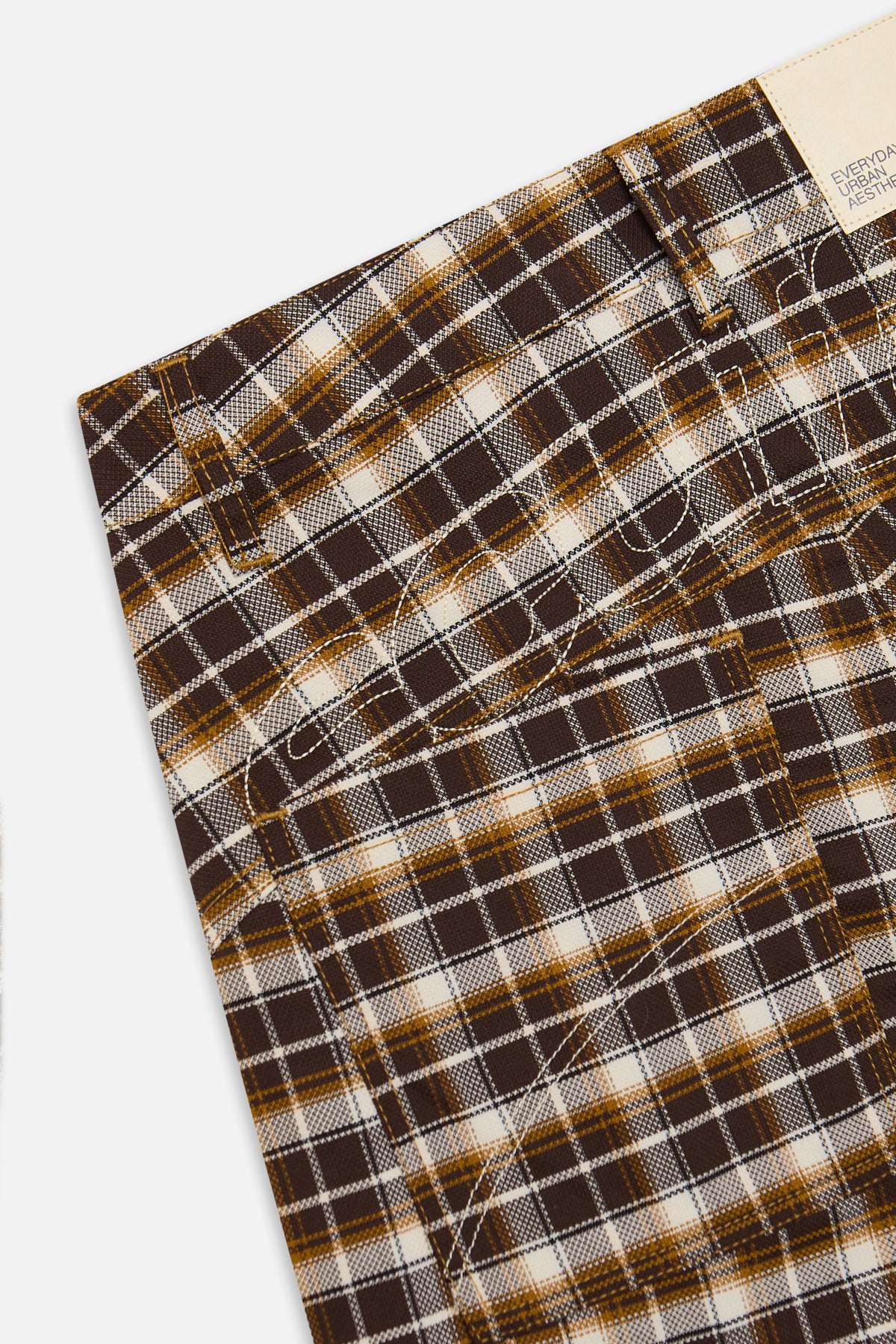 Checkered Brown Jorts - Image 8