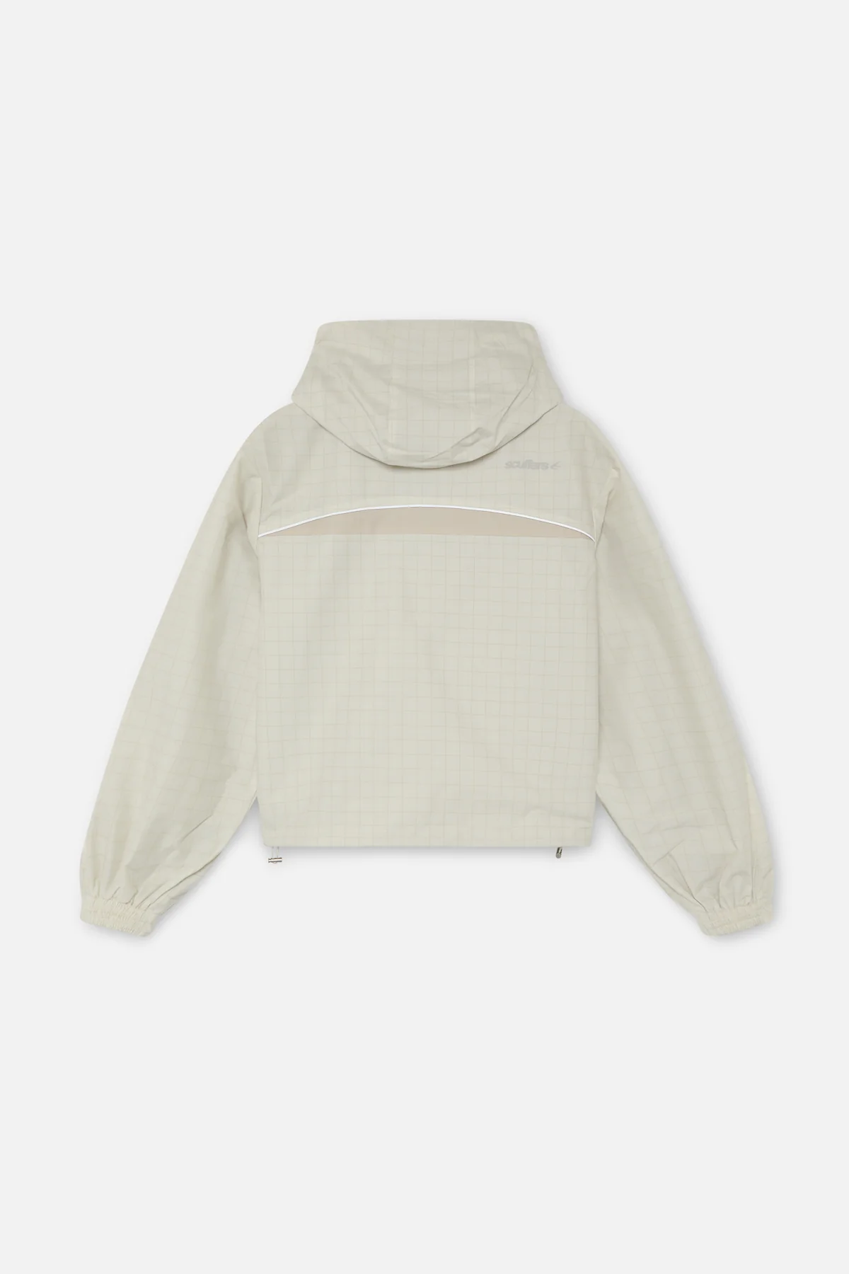 Checkered Ecru Essential Windbreaker - Image 7