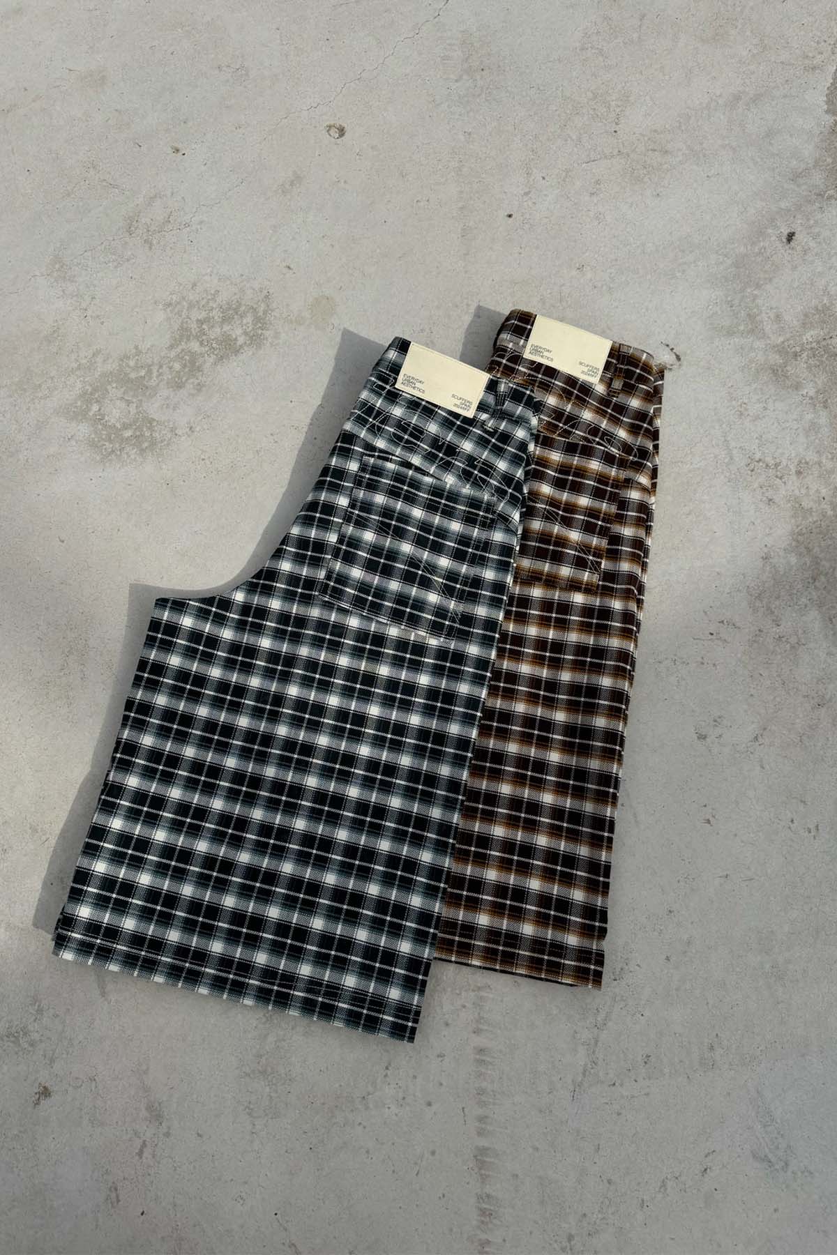 Checkered Brown Jorts - Image 10