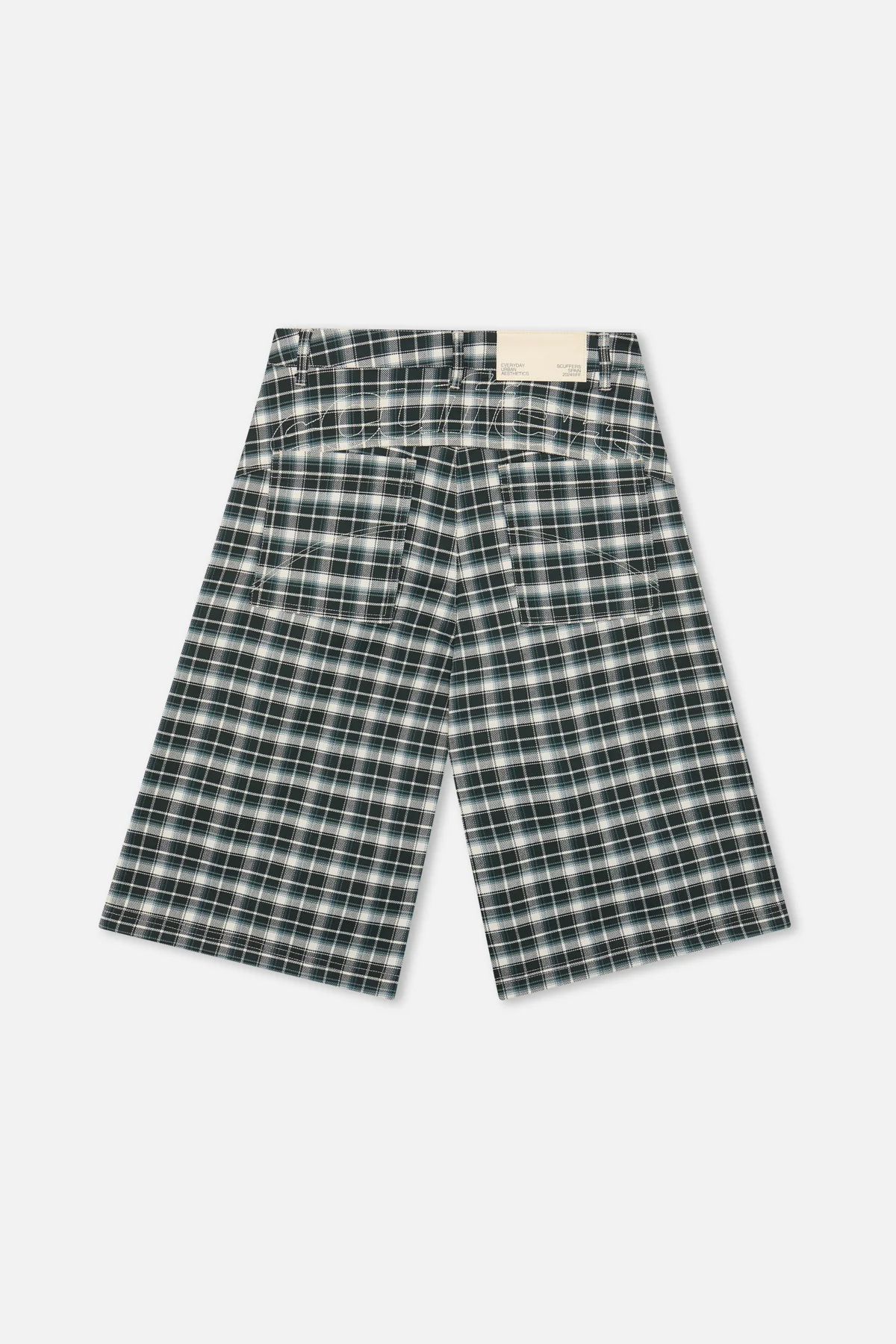Checkered Green Jorts - Image 3