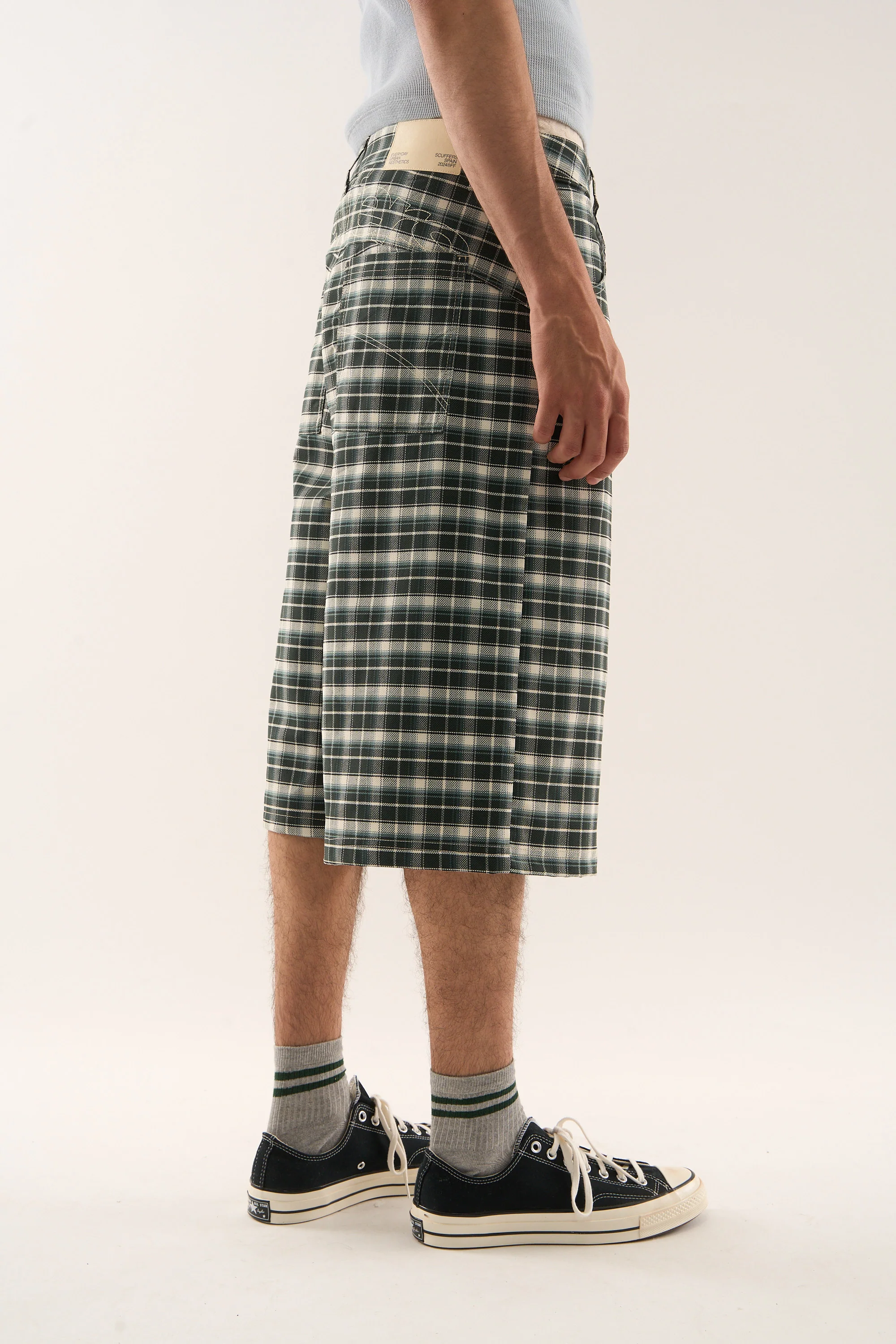 Checkered Green Jorts - Image 7