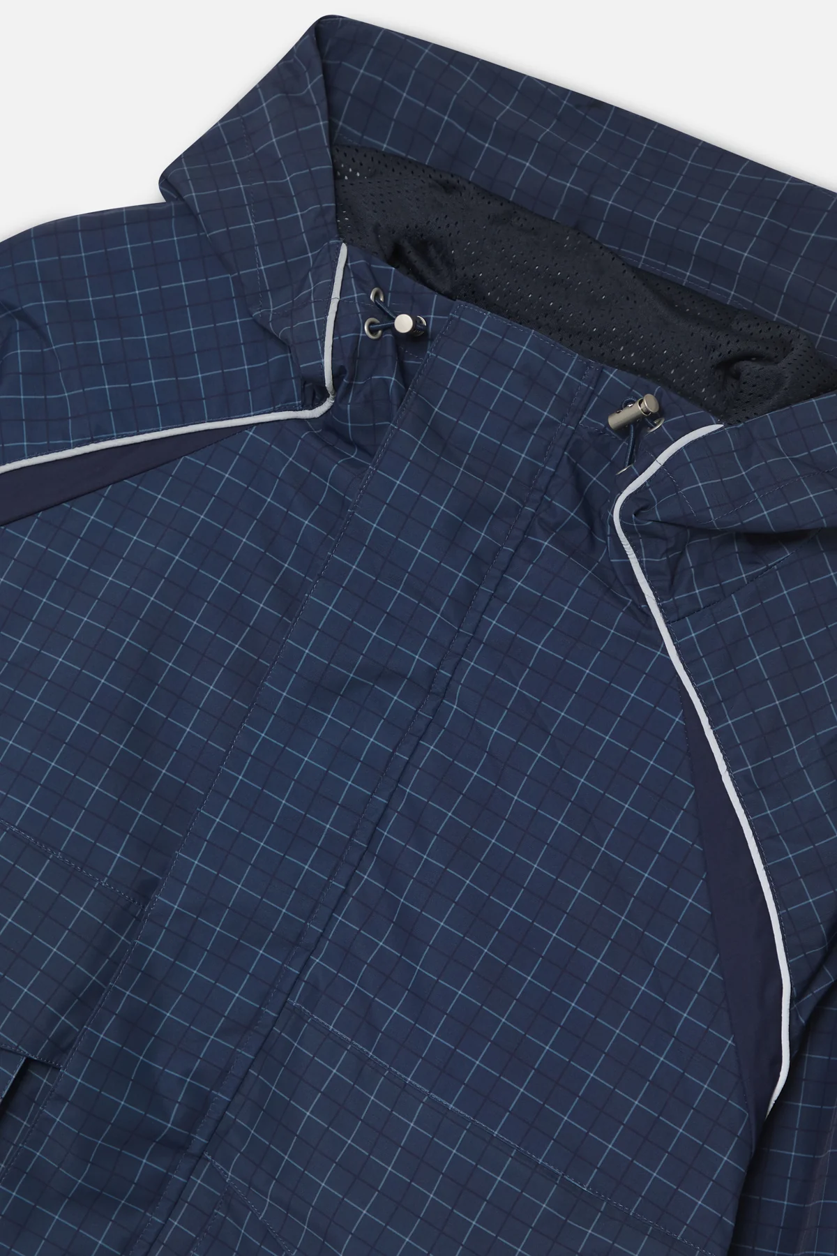 Checkered Navy Essential Windbreaker - Image 9