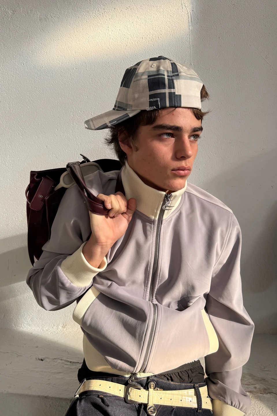 Checks Blue Cap - Image 6