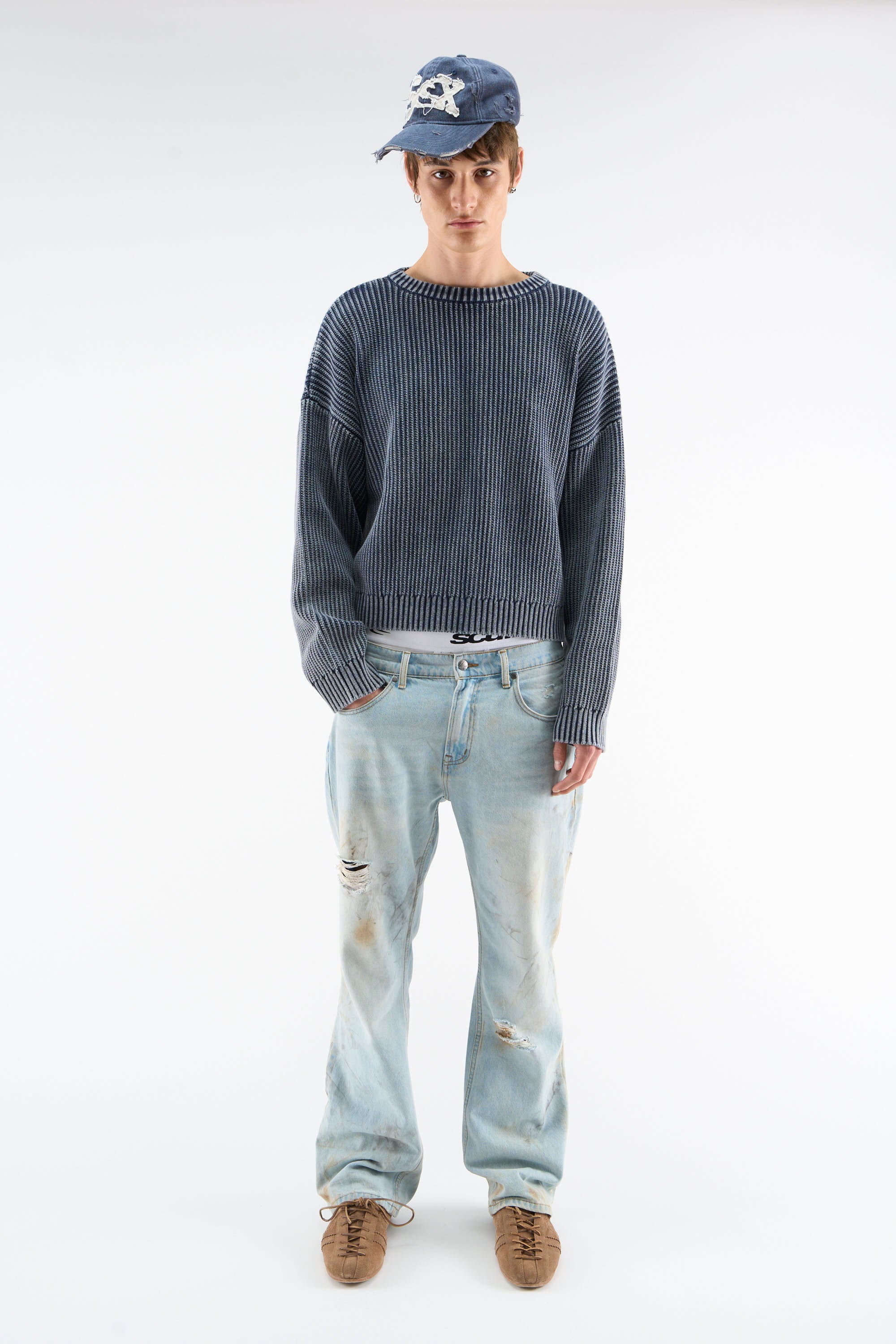 Cindy Navy Knit - Image 2