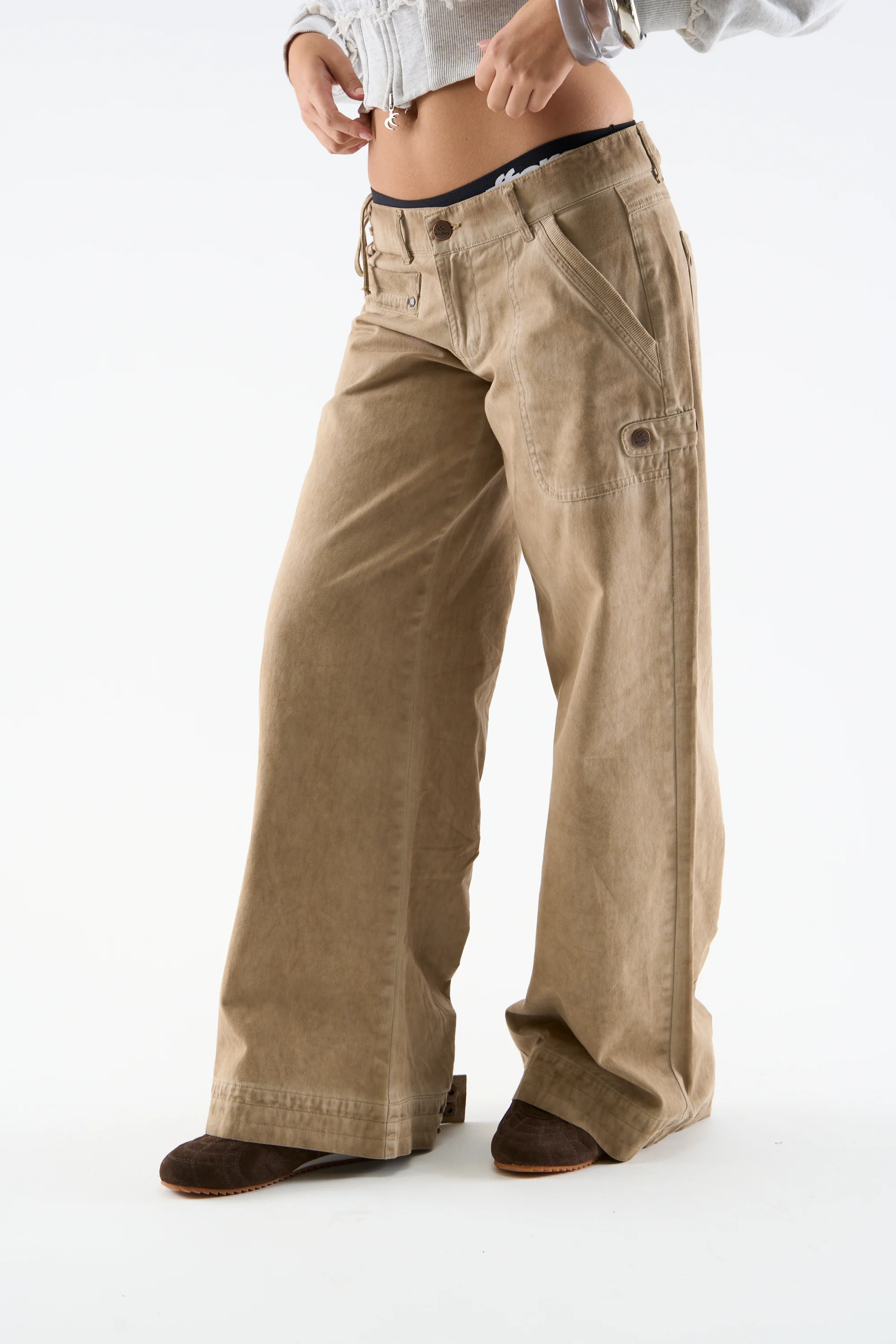City Dusty Brown Pants - Image 3