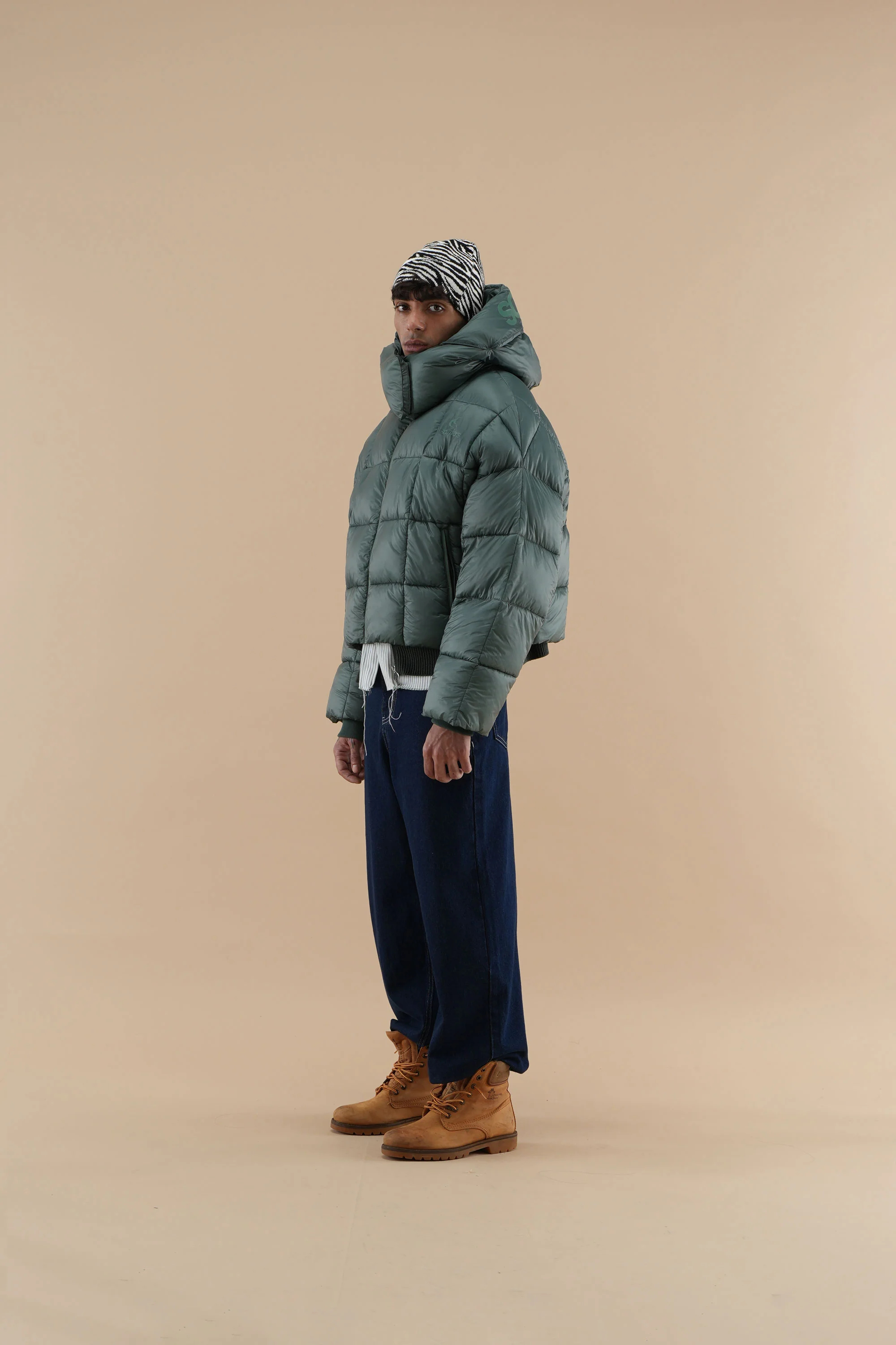 City Forest Green Puffer - Image 3