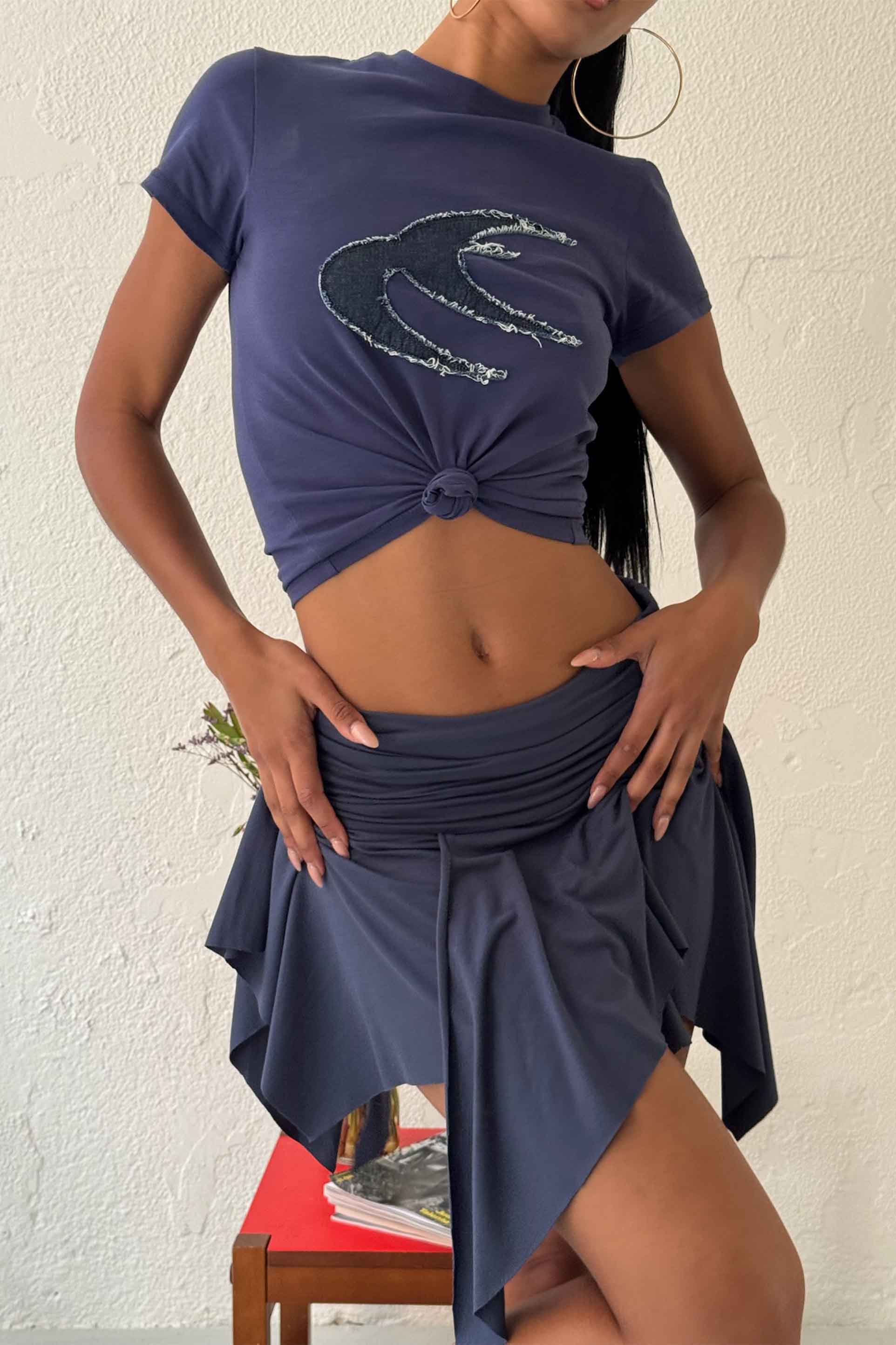 Claires Blue Skirt - Image 7