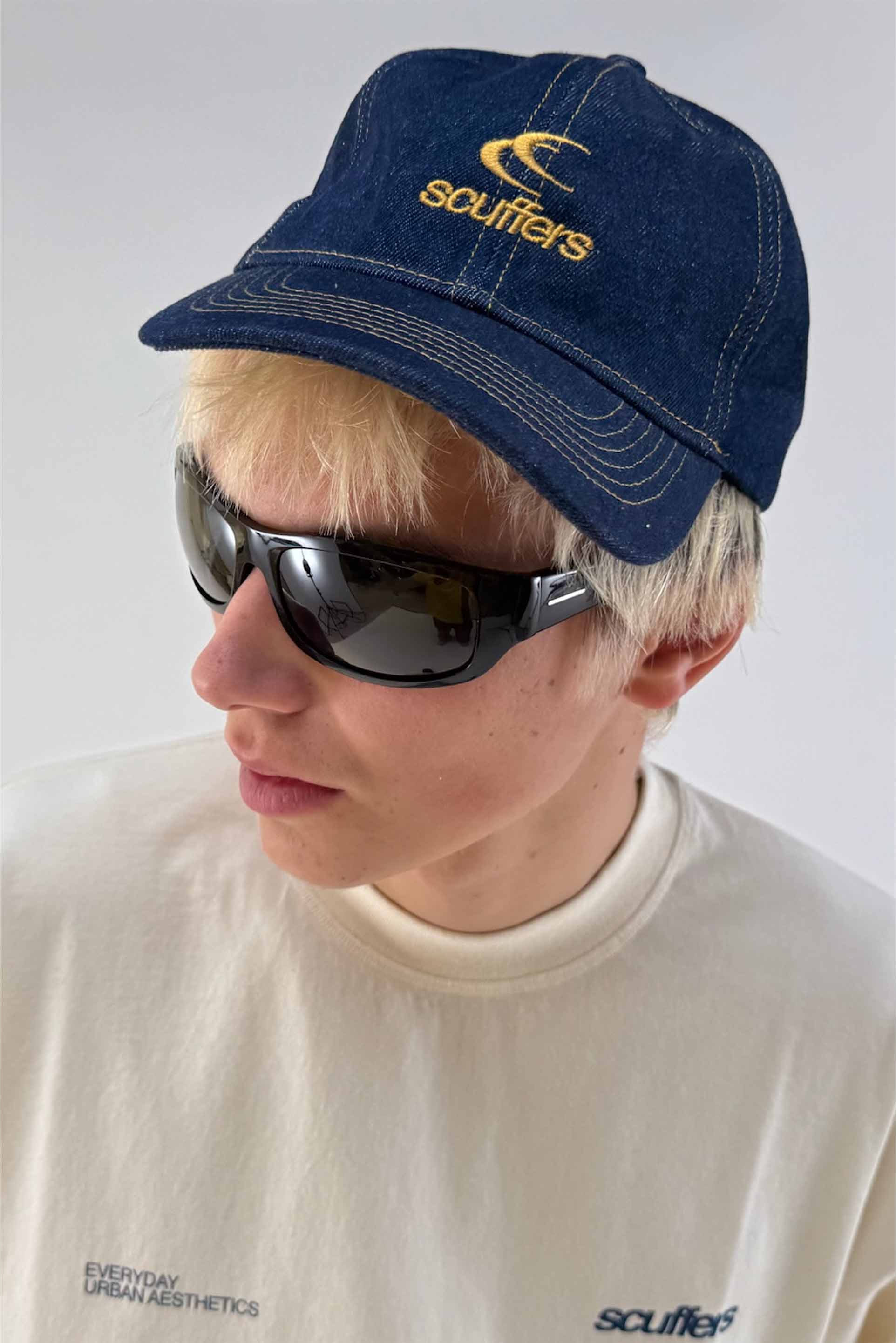 Classic Blue Denim Cap - Image 2