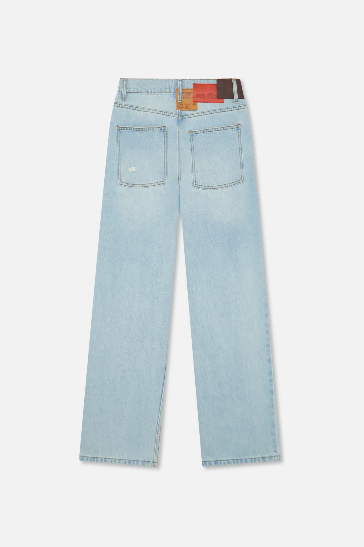 Classic Light Blue Straight Pants - Image 10