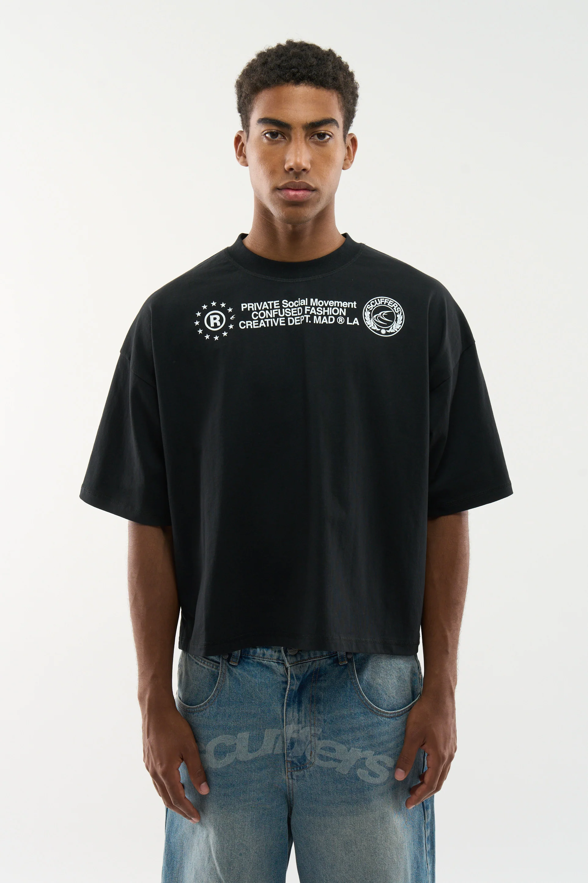 Confused Black T-Shirt - Image 2