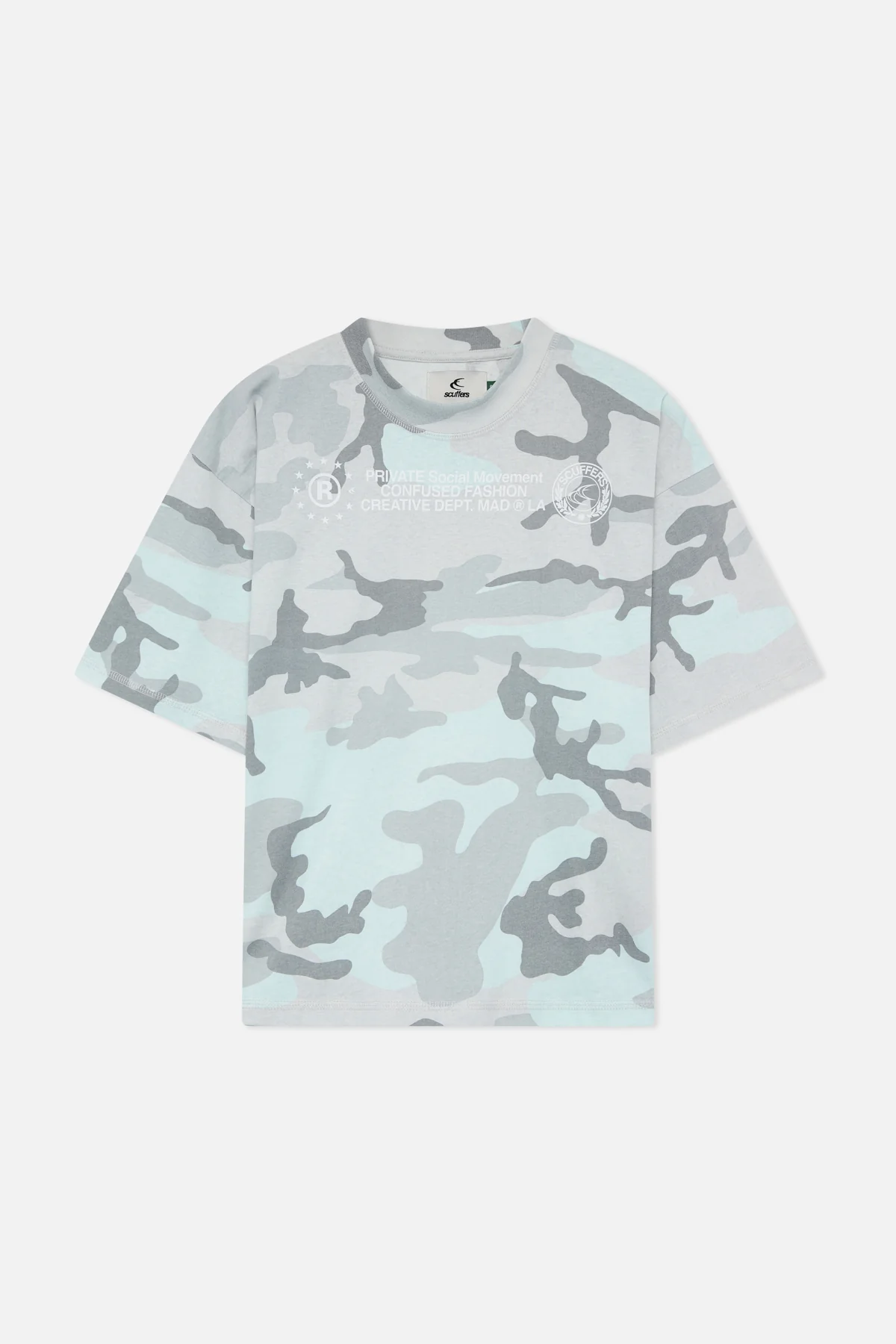 Confused Light Grey Camo T-Shirt - Image 3