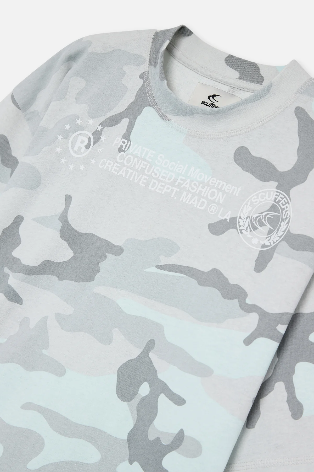 Confused Light Grey Camo T-Shirt - Image 5