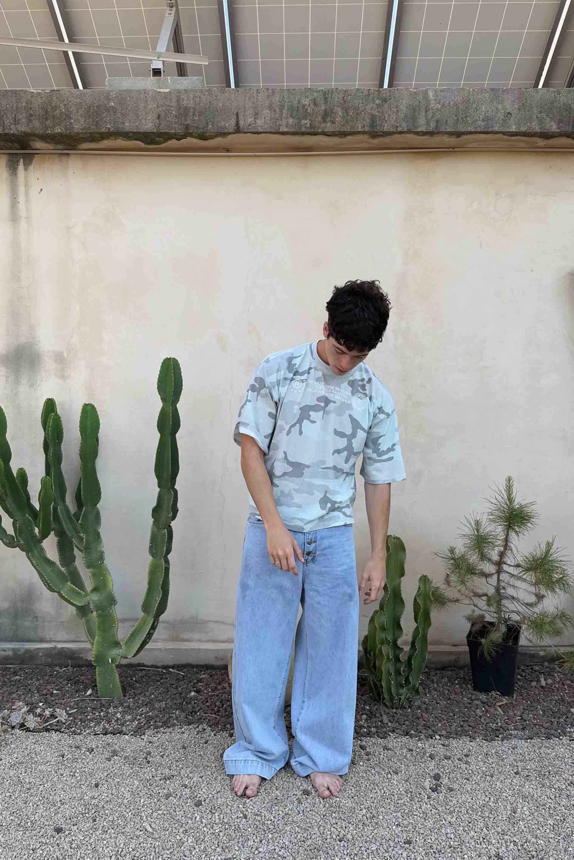 Confused Light Grey Camo T-Shirt - Image 7