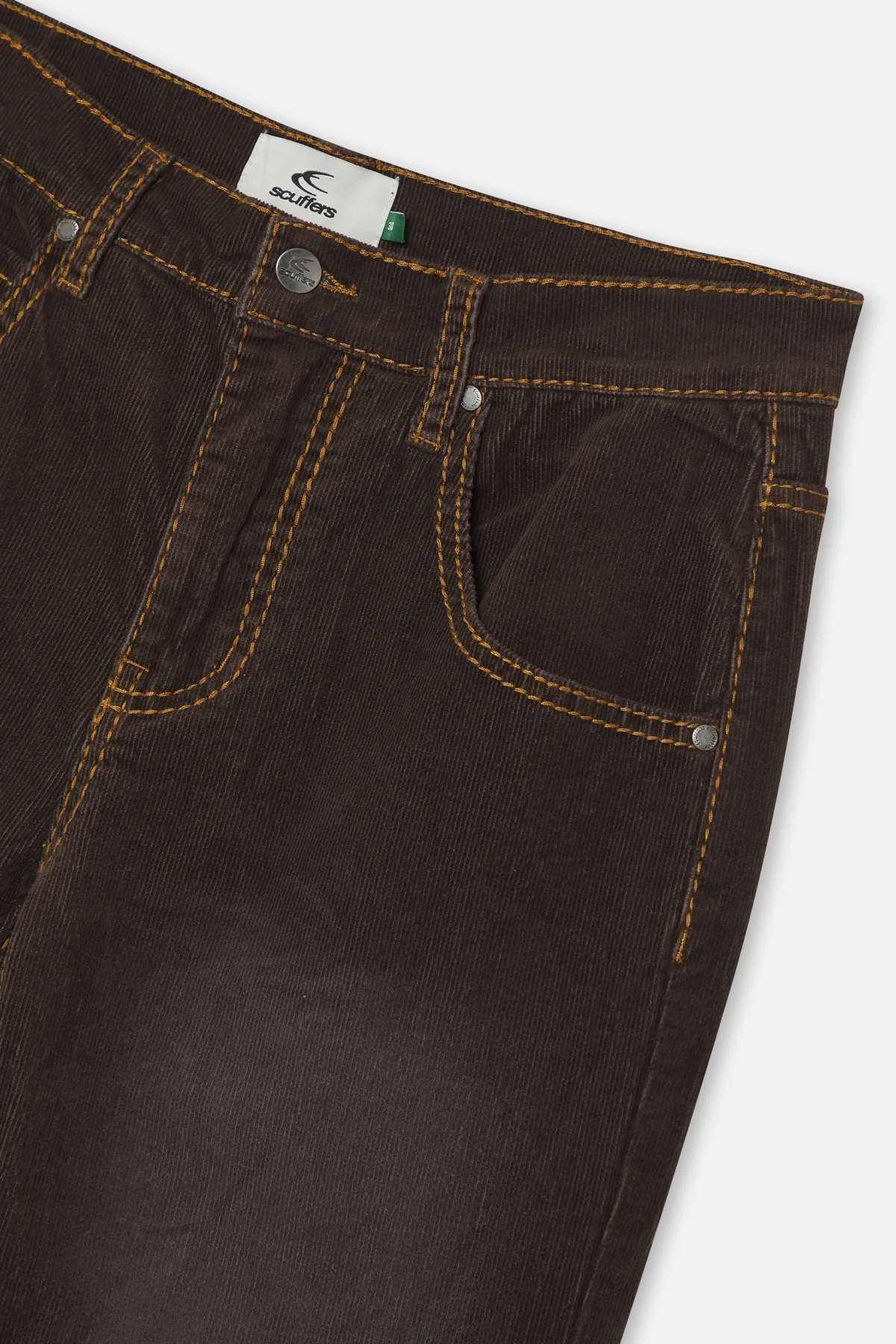 Corduroy Flared Brown Pants - Image 9