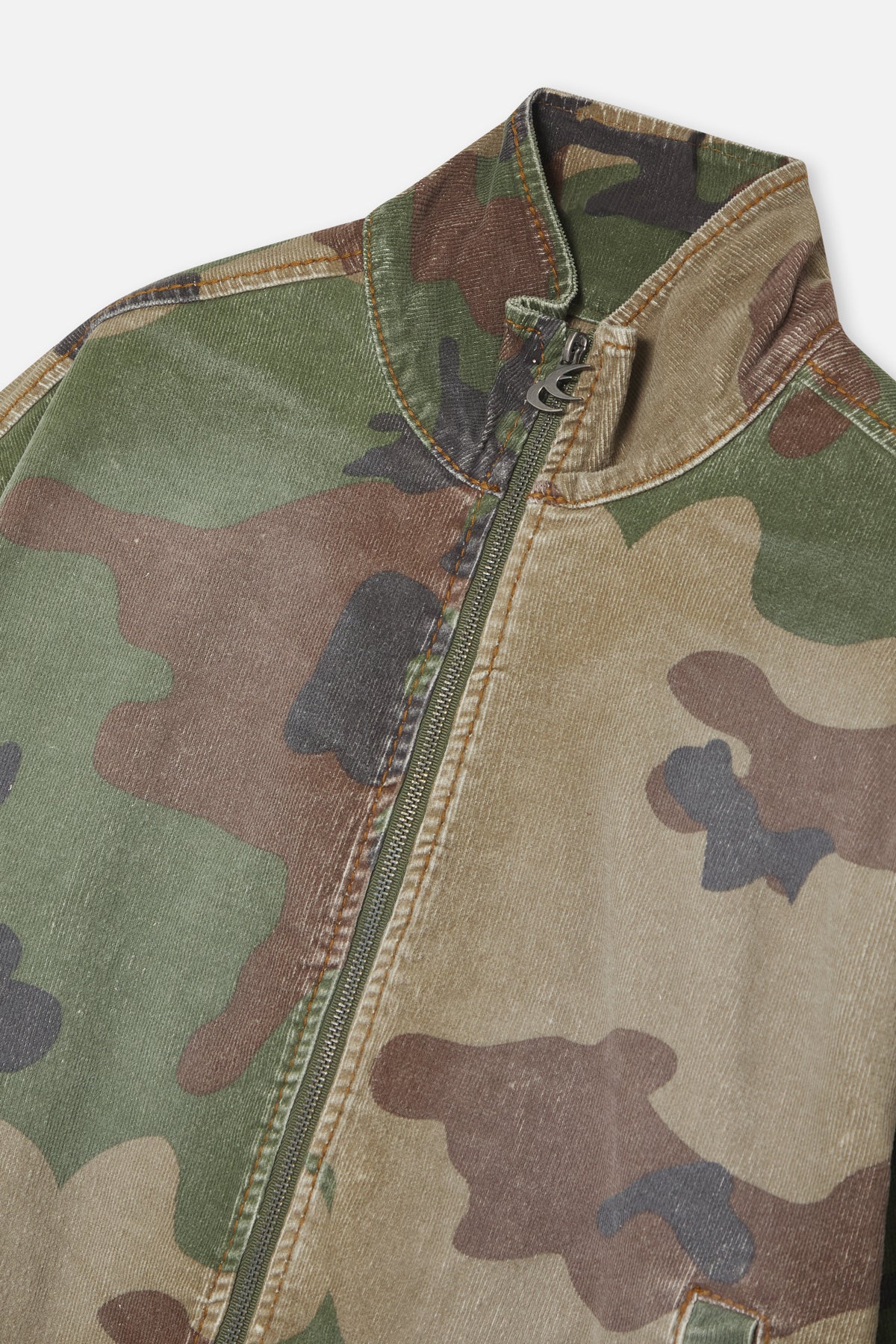 Corduroy Flared Camo Jacket - Image 6