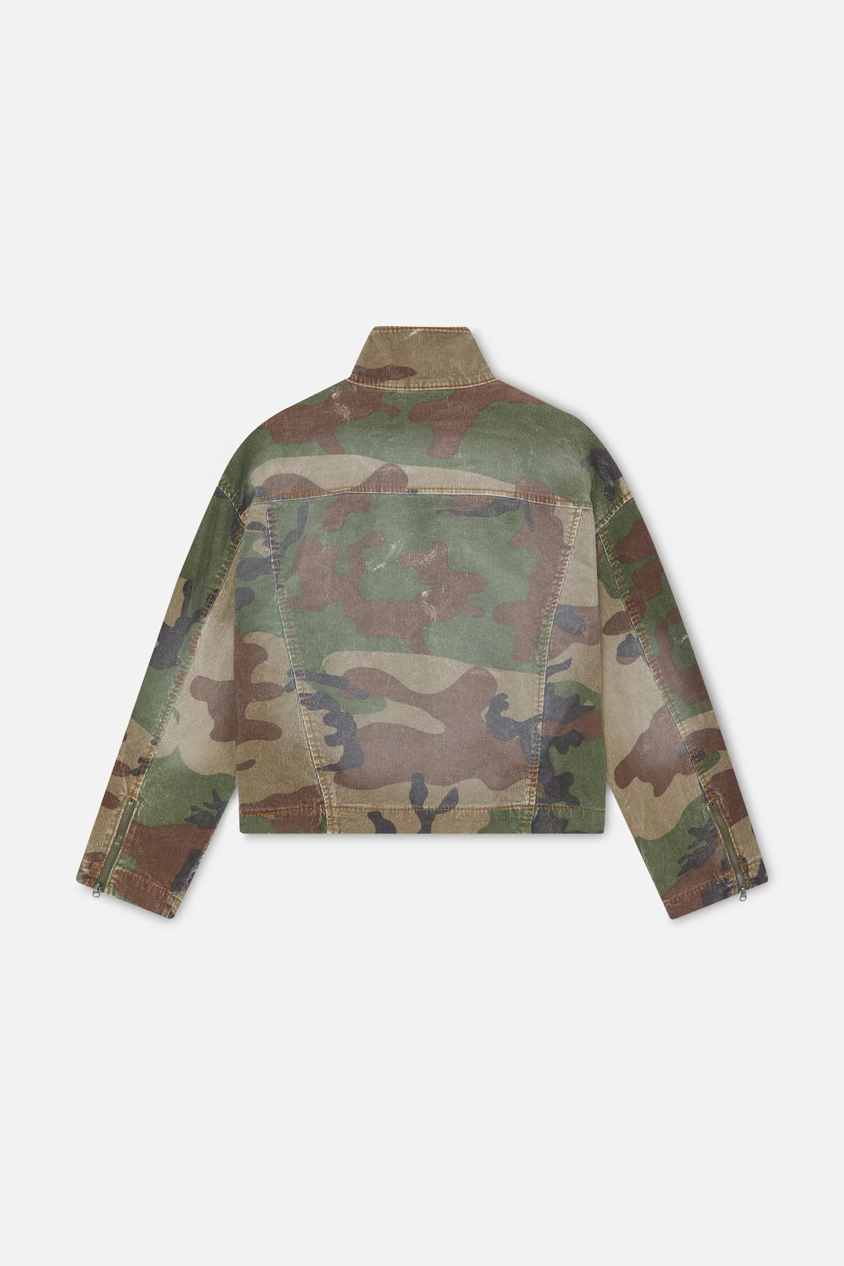 Corduroy Flared Camo Jacket - Image 8