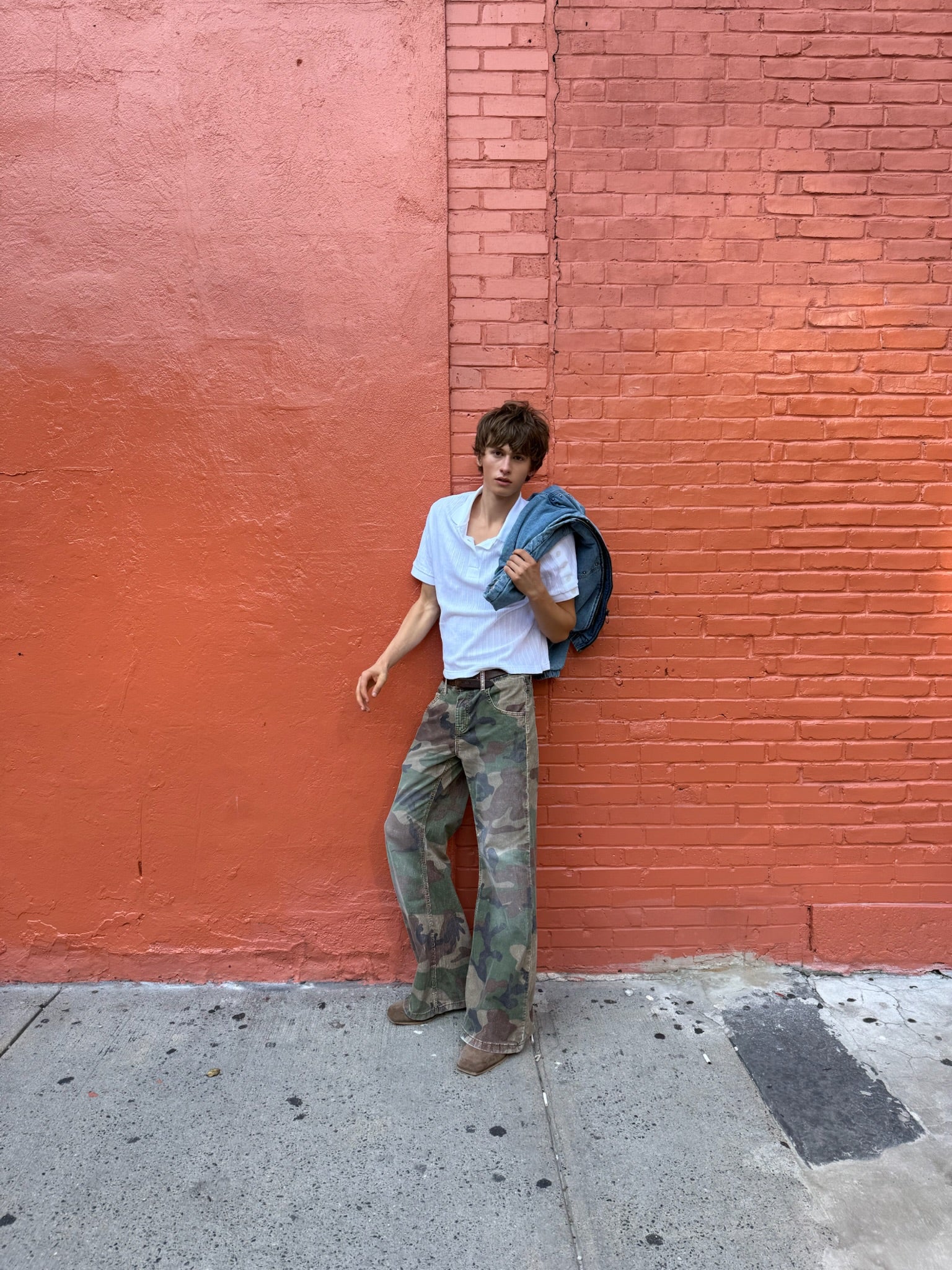 Corduroy Flared Camo Pants - Image 8