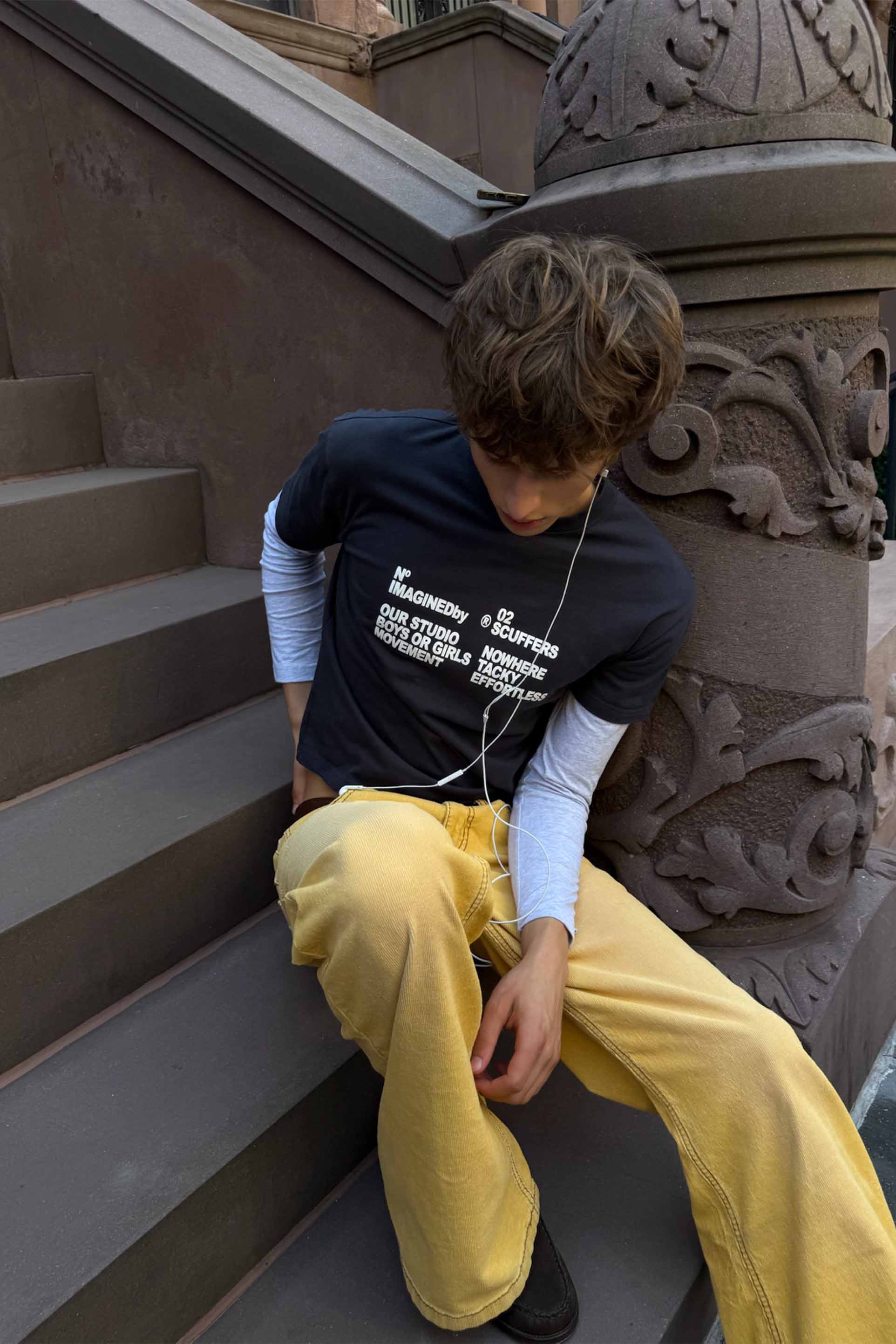 Corduroy Flared Yellow Pants - Image 7