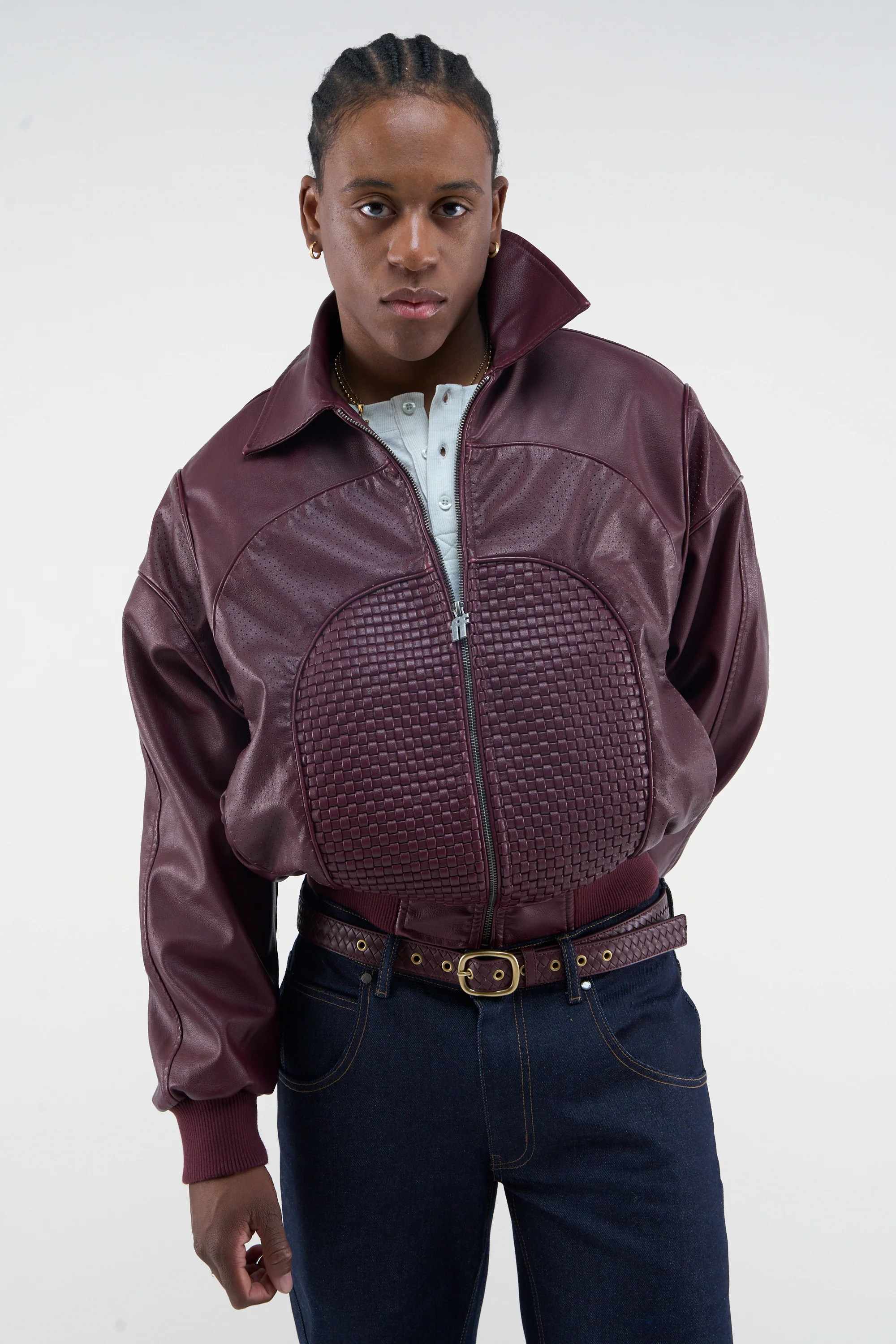 Country Burgundy Jacket - Image 3