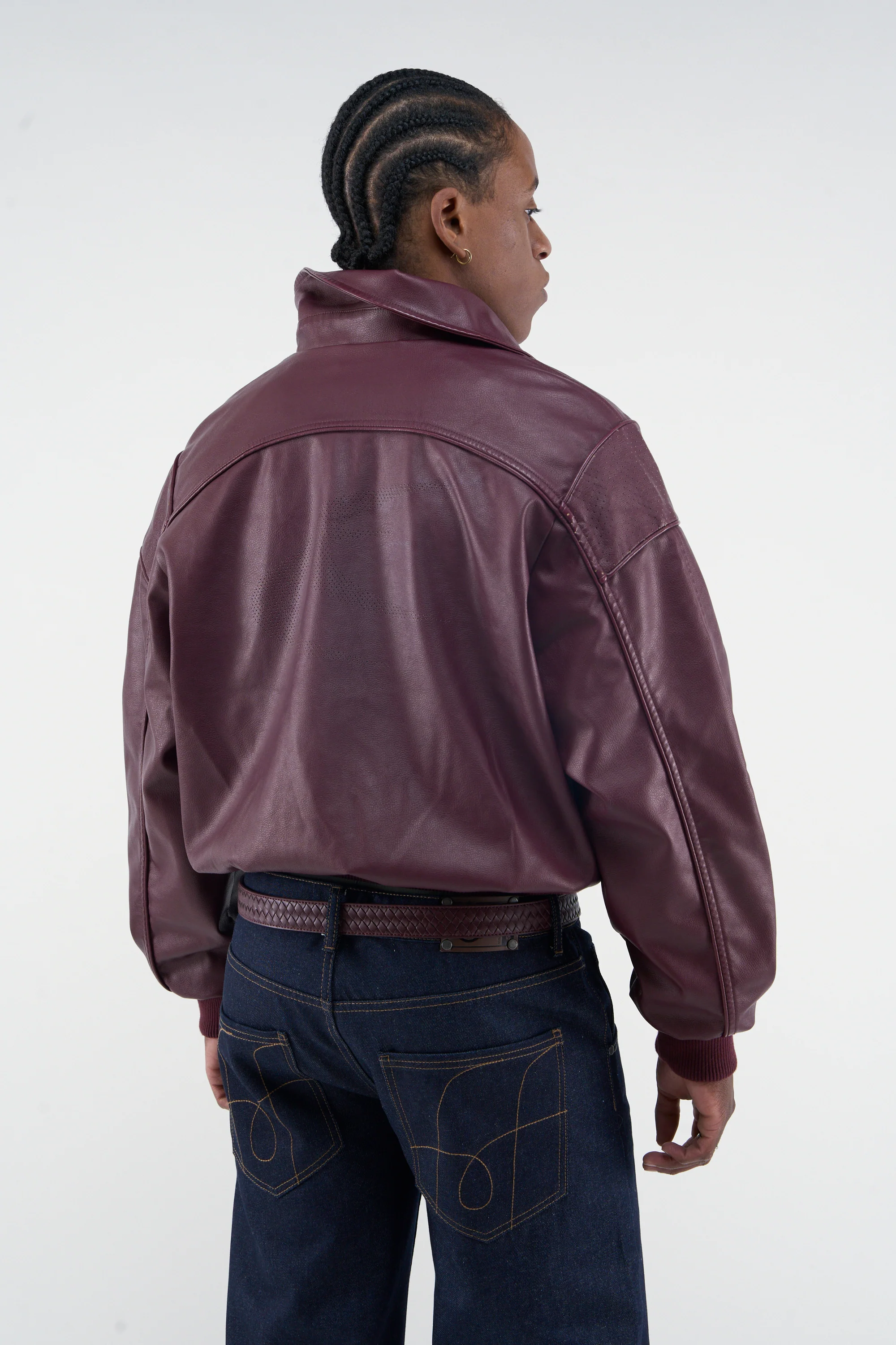 Country Burgundy Jacket - Image 4