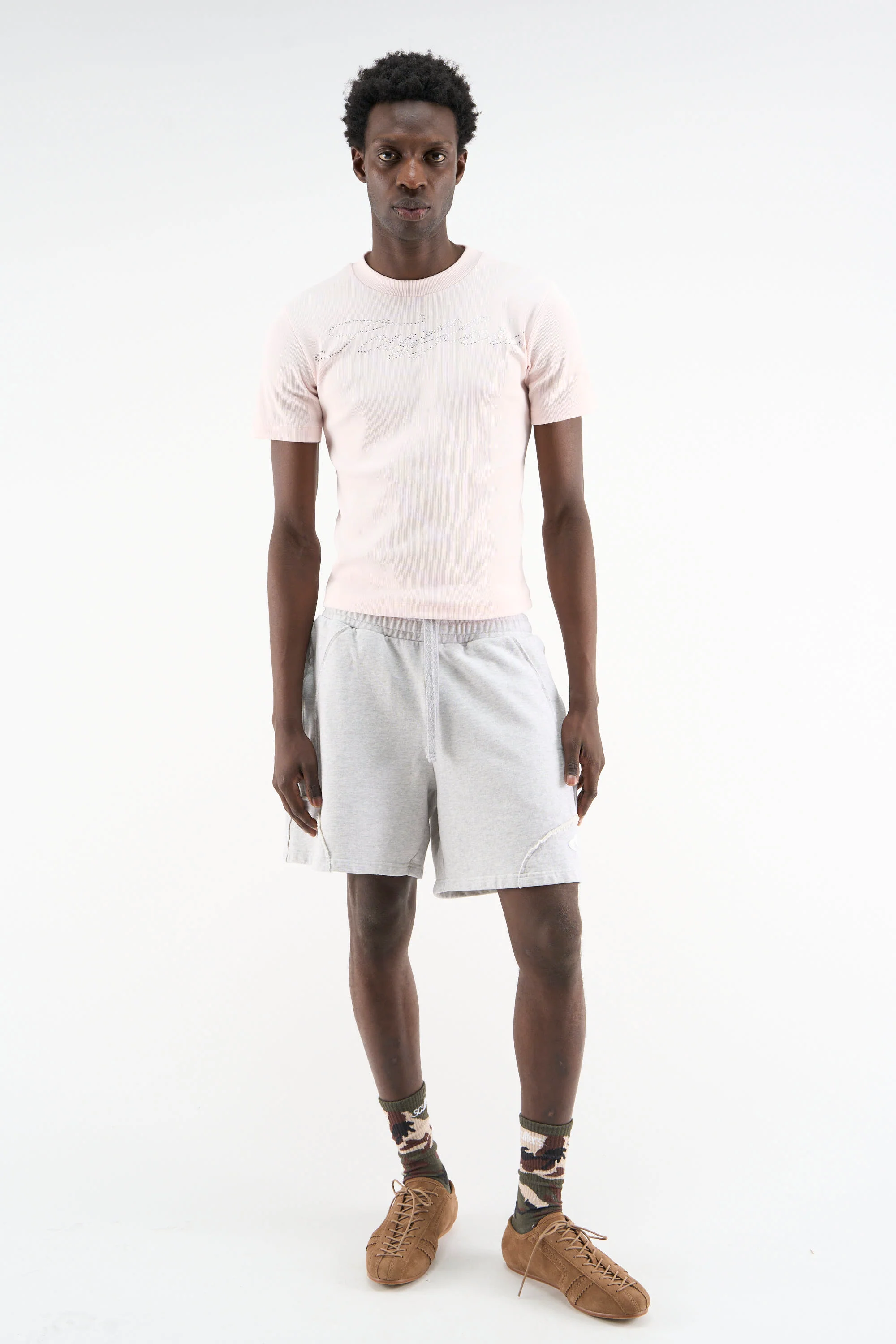 Couture Sport Grey Melange Shorts - Image 2