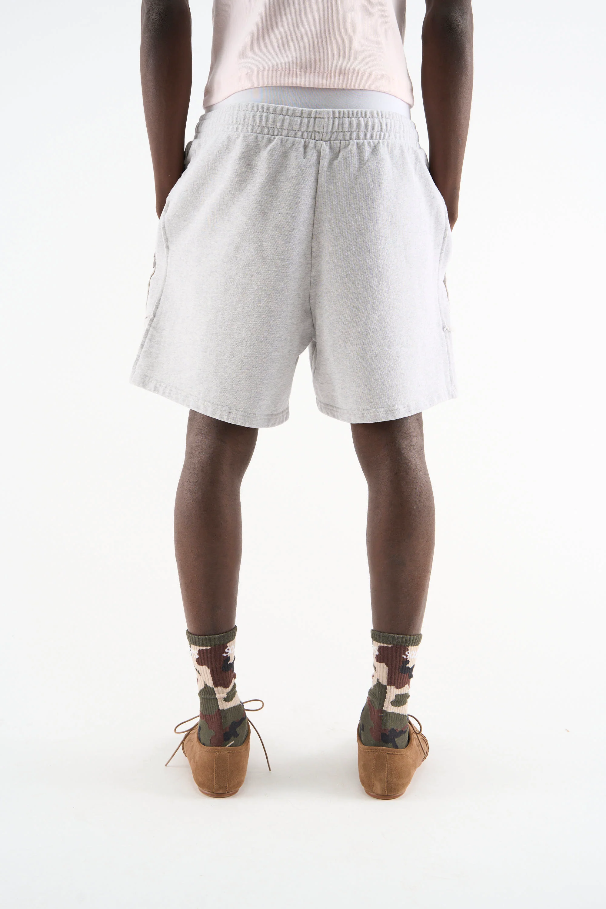 Couture Sport Grey Melange Shorts - Image 4